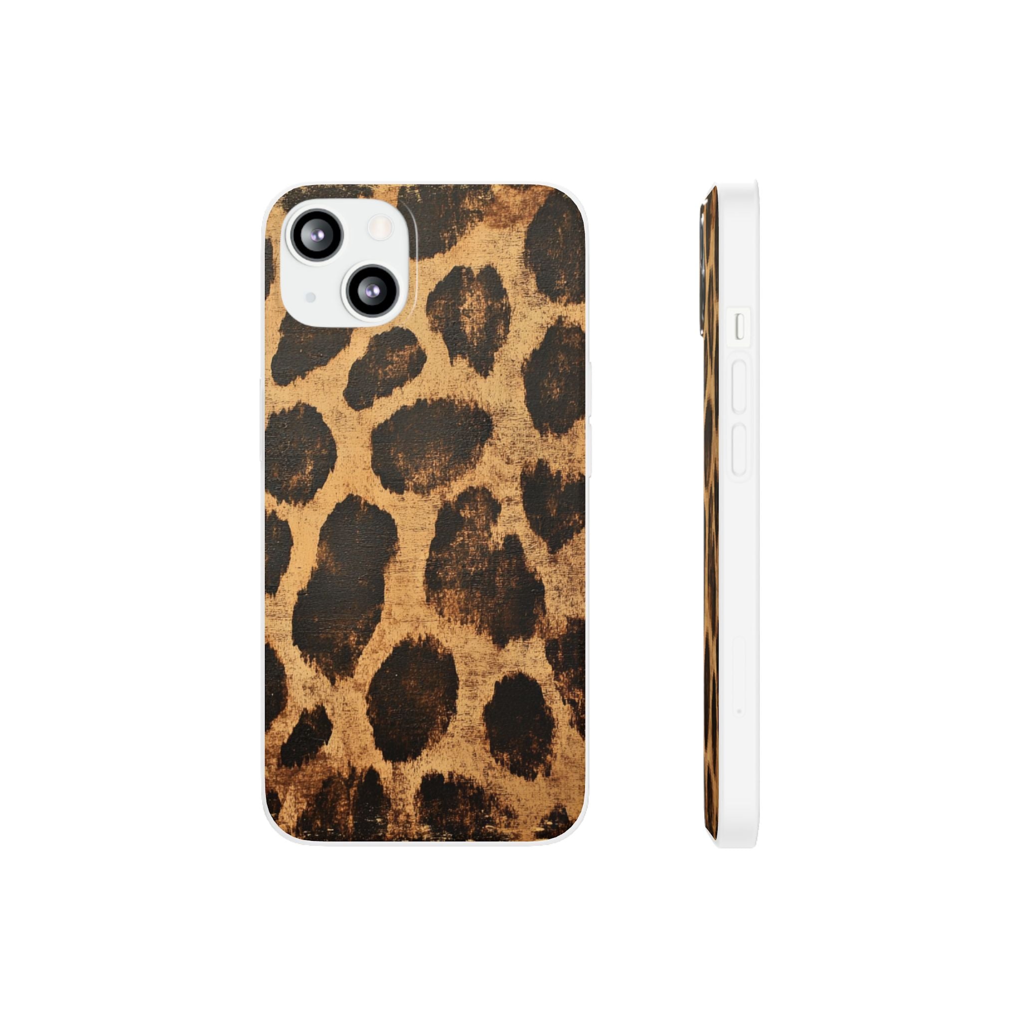 Brown Leopard Print iPhone Case, Artsulli - Art is Long, Life is Short, Phone Case, Size, iPhone 13 with gift packaging, , , , , 33935254532380883910