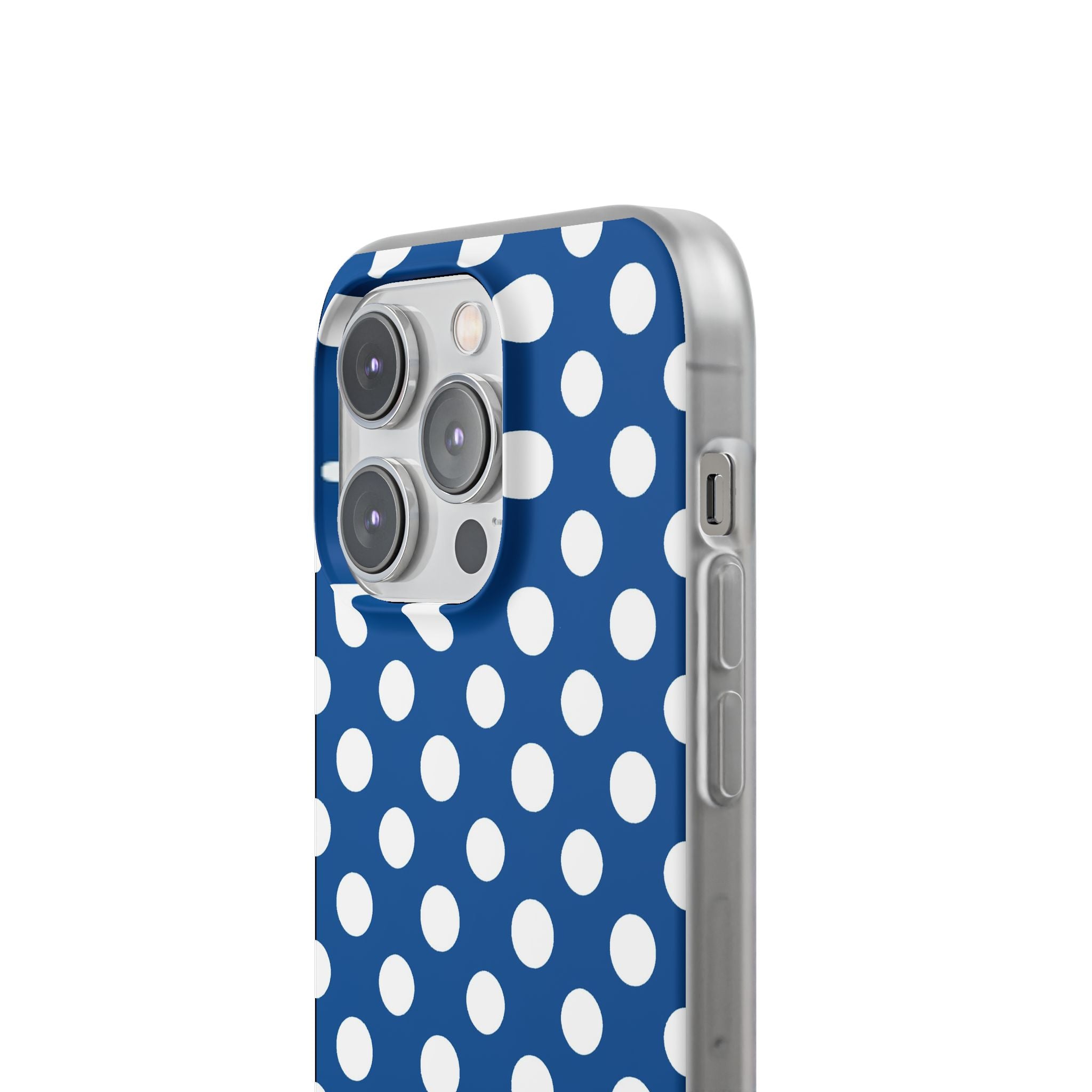 Blue and White Polka Dot iPhone Case, Artsulli - Art is Long, Life is Short, Phone Case, , , , , , ,