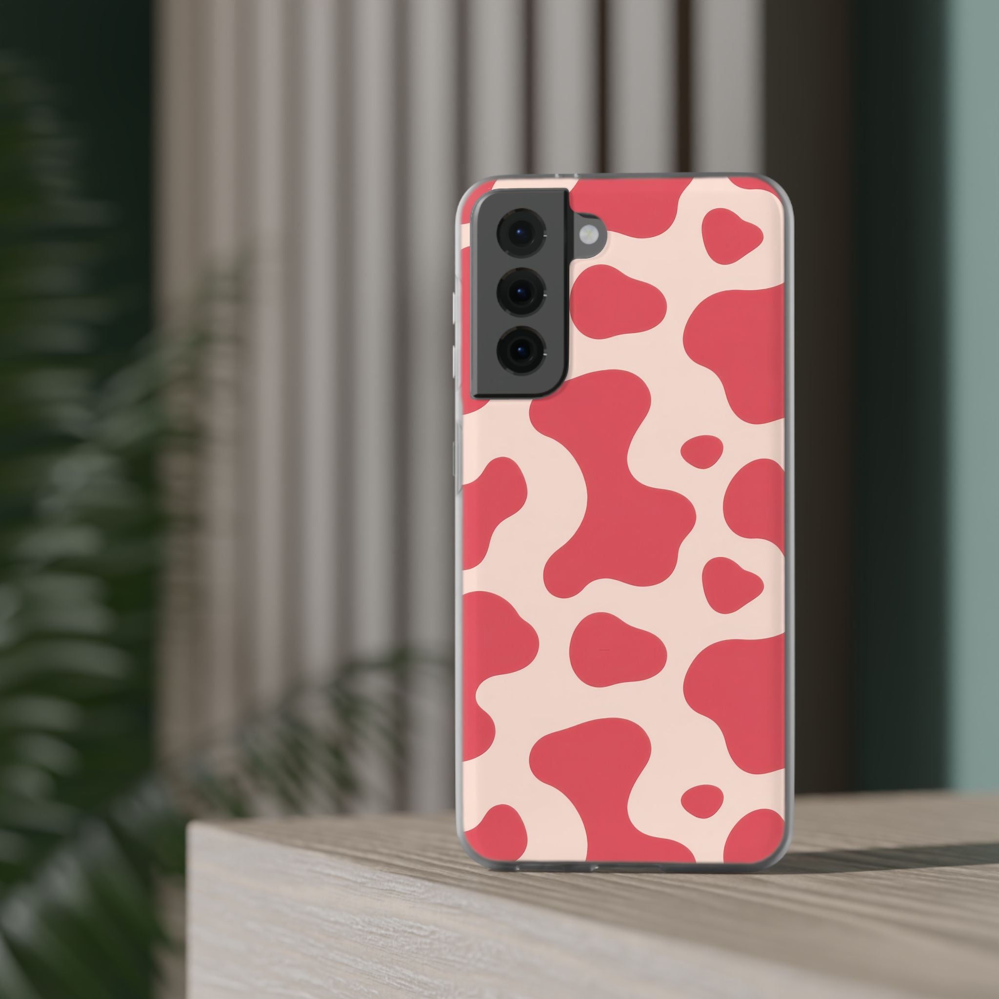 Red Jungle Cow Flexi Cases, Artsulli - Art is Long, Life is Short, Phone Case, , , , , , ,