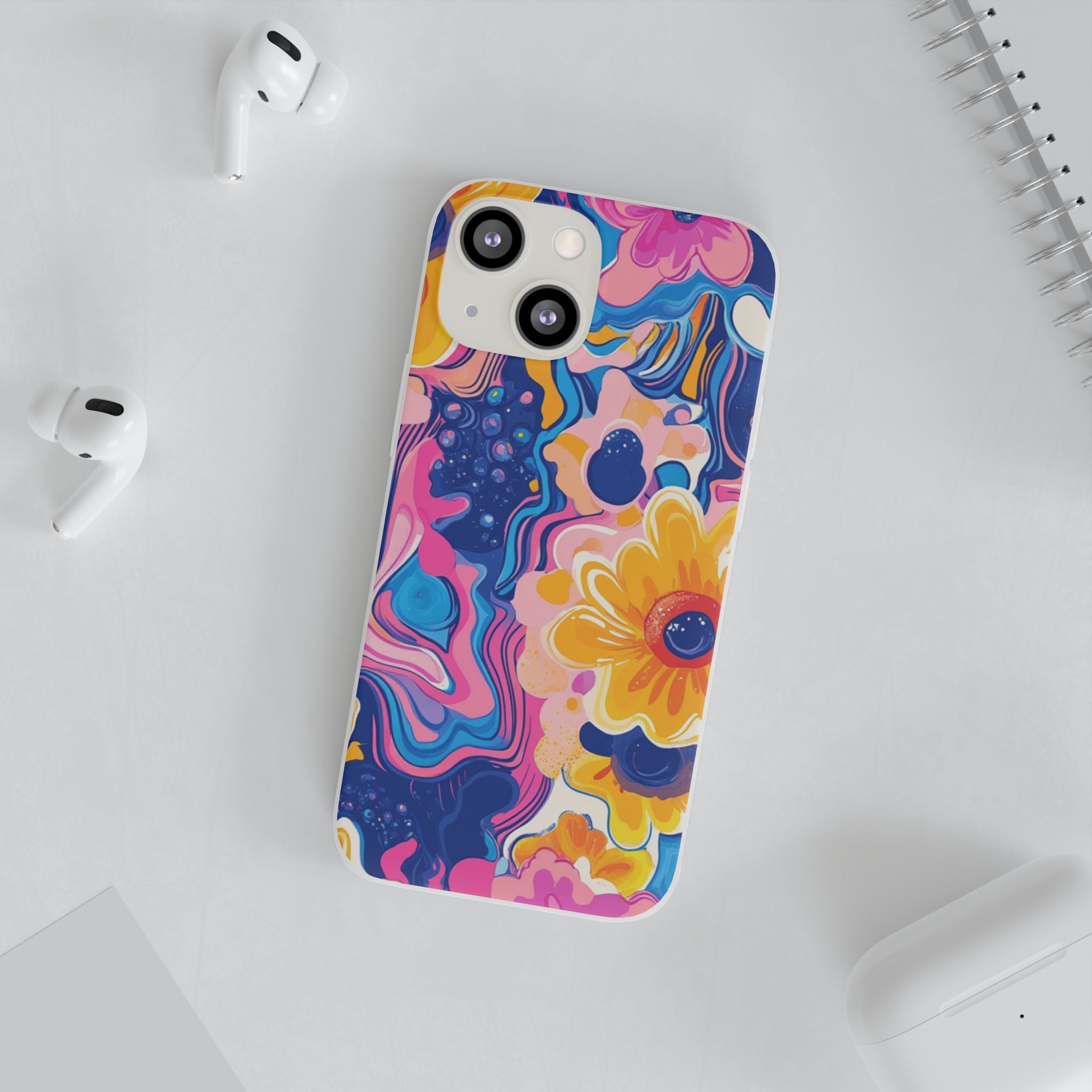 Psychedelic Floral iPhone Case, Artsulli - Art is Long, Life is Short, Phone Case, , , , , , ,