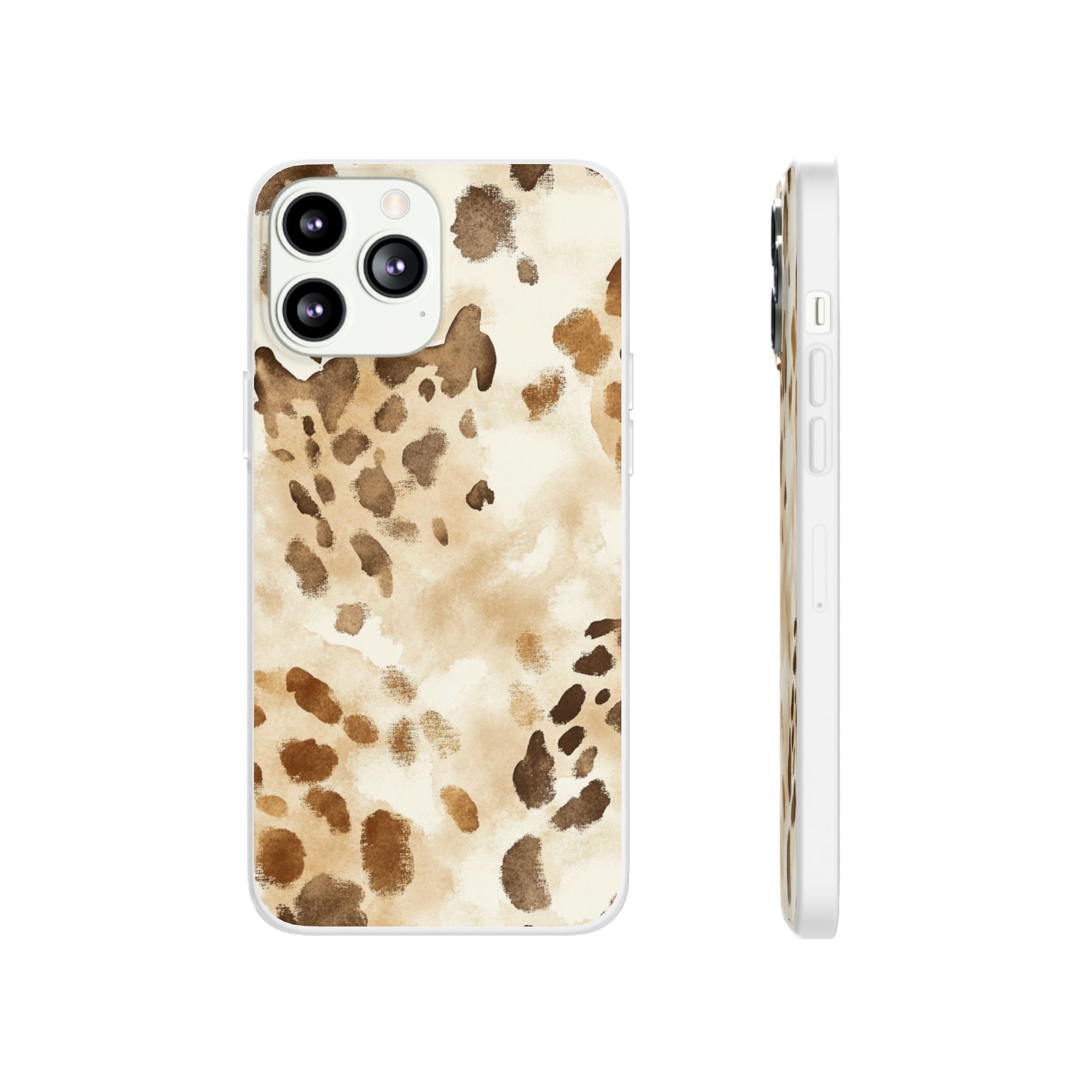 Brown and Beige Watercolor Dalmatian Phone Case, Artsulli - Art is Long, Life is Short, Phone Case, Size, iPhone 13 Pro Max, , , , , 11893935535456015359