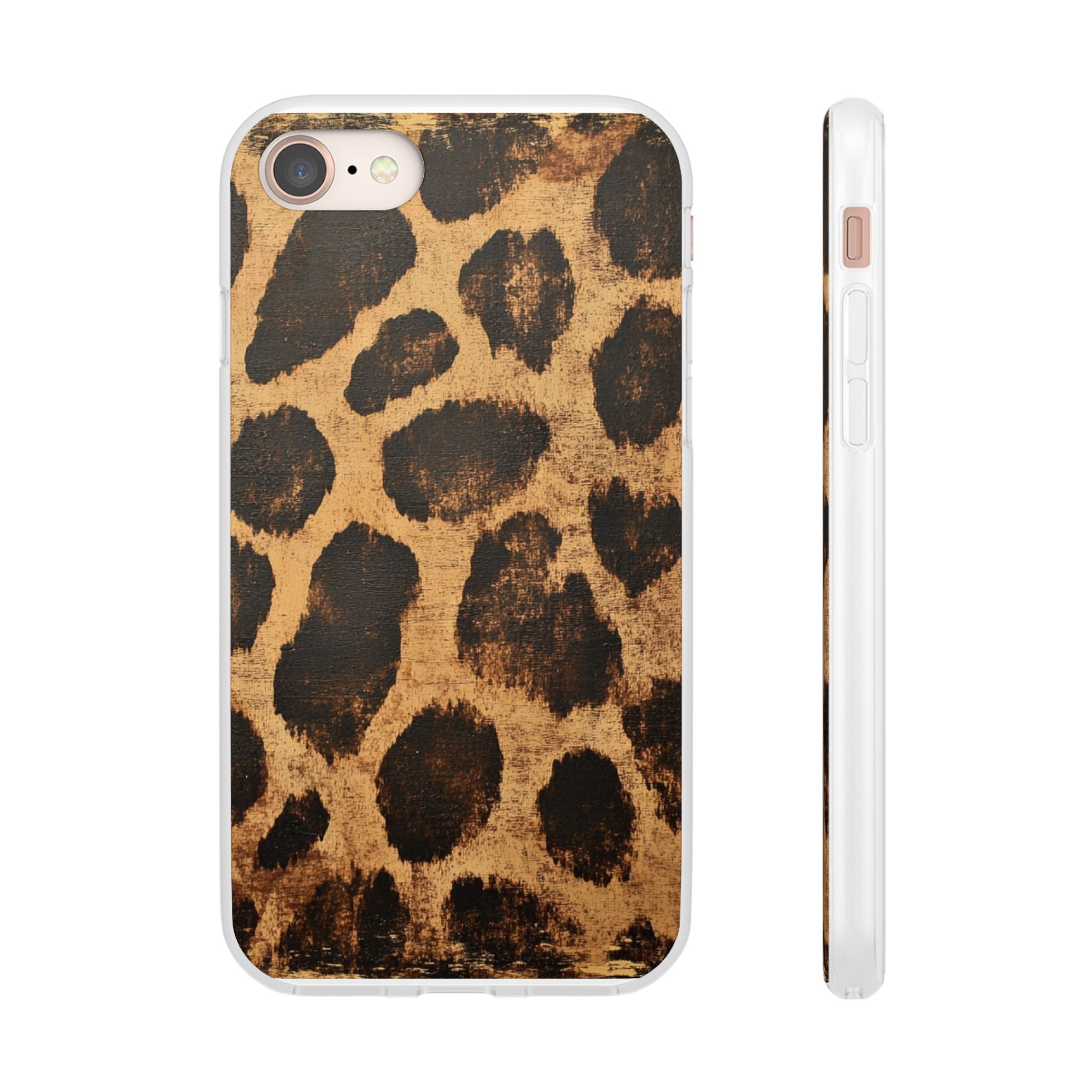 Brown Leopard Print iPhone Case, Artsulli - Art is Long, Life is Short, Phone Case, Size, iPhone 8 with gift packaging, , , , , 13526715210915850331