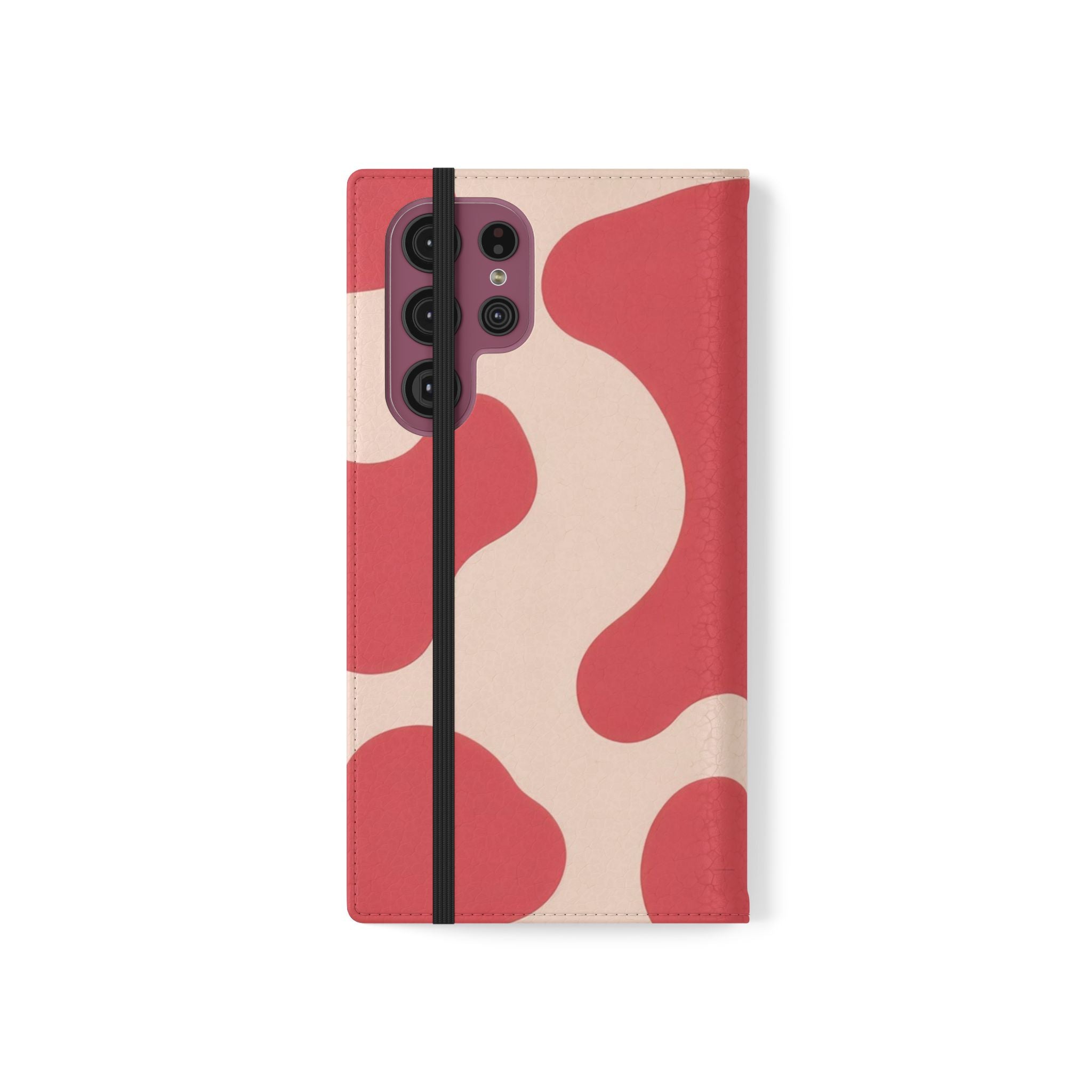 Red Jungle Cow Flip Cases, Artsulli - Art is Long, Life is Short, Phone Case, , , , , , ,