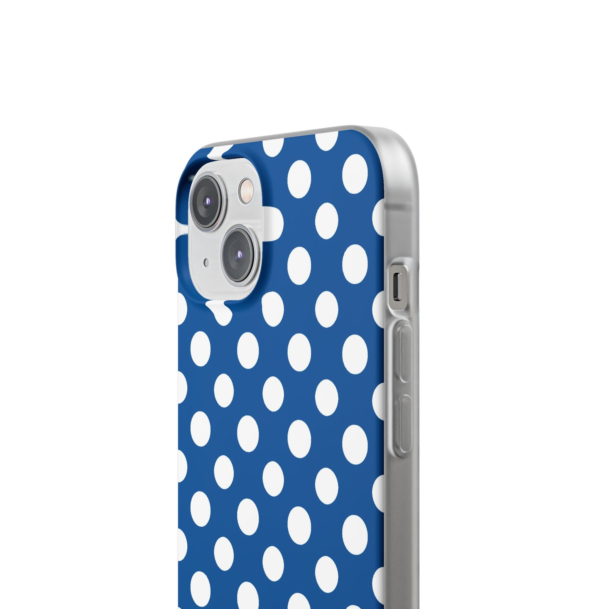 Blue and White Polka Dot iPhone Case, Artsulli - Art is Long, Life is Short, Phone Case, , , , , , ,