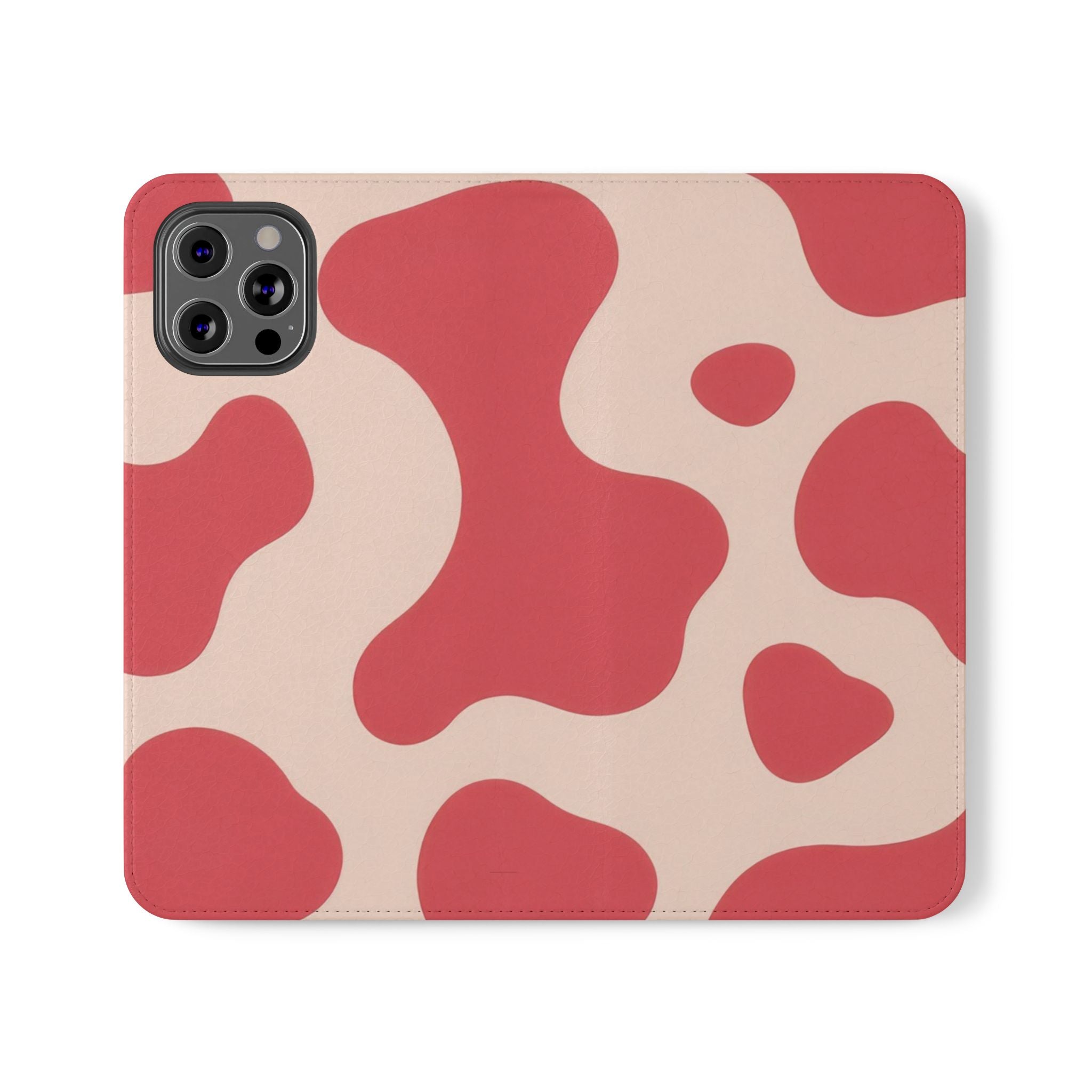 Red Jungle Cow Flip Cases, Artsulli - Art is Long, Life is Short, Phone Case, Size, iPhone 12 Pro Max, , , , , 29215369507141588460