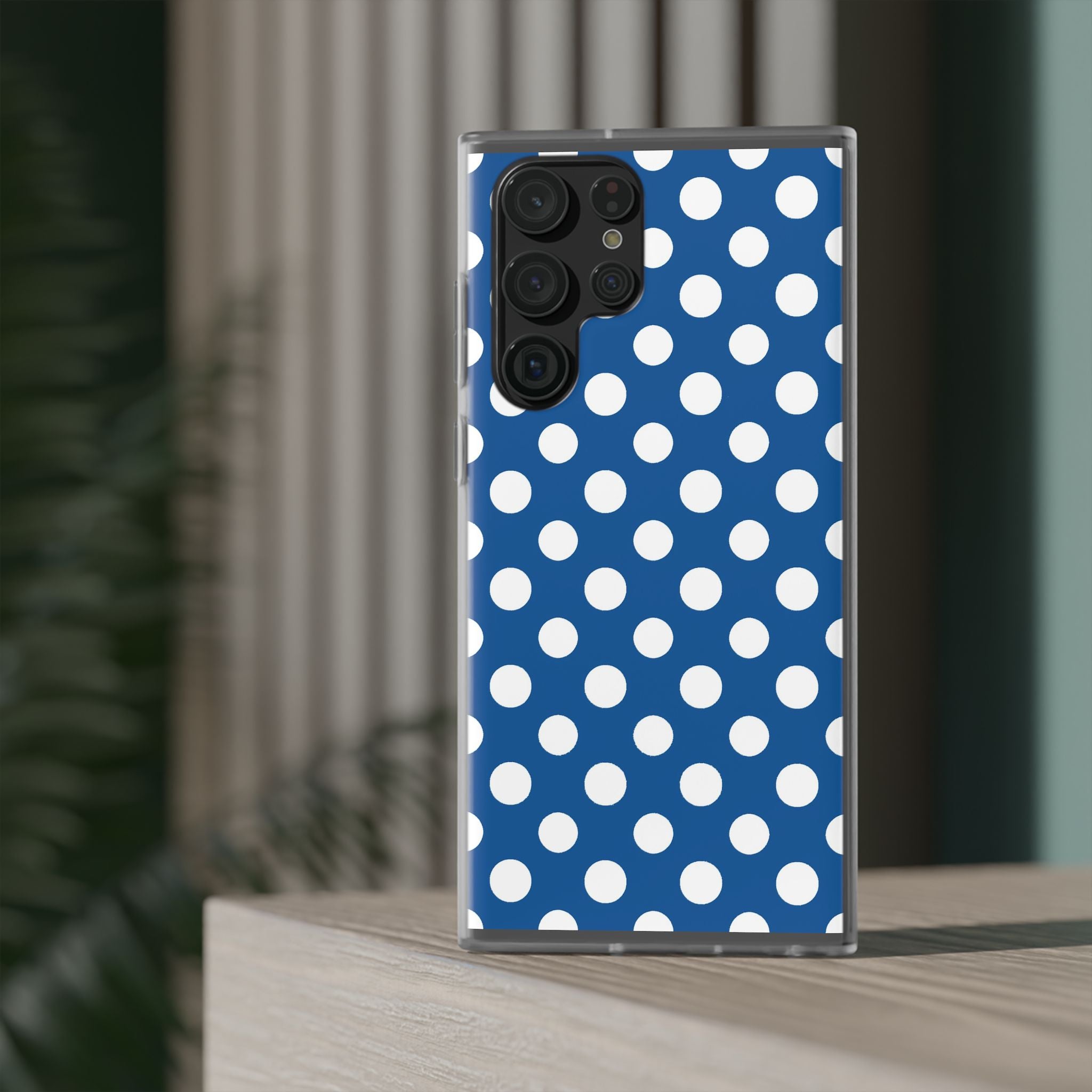 Blue and White Polka Dot iPhone Case, Artsulli - Art is Long, Life is Short, Phone Case, , , , , , ,