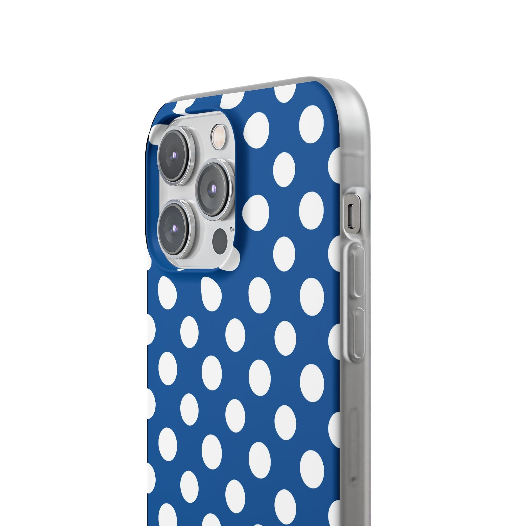 Blue and White Polka Dot iPhone Case, Artsulli - Art is Long, Life is Short, Phone Case, , , , , , ,