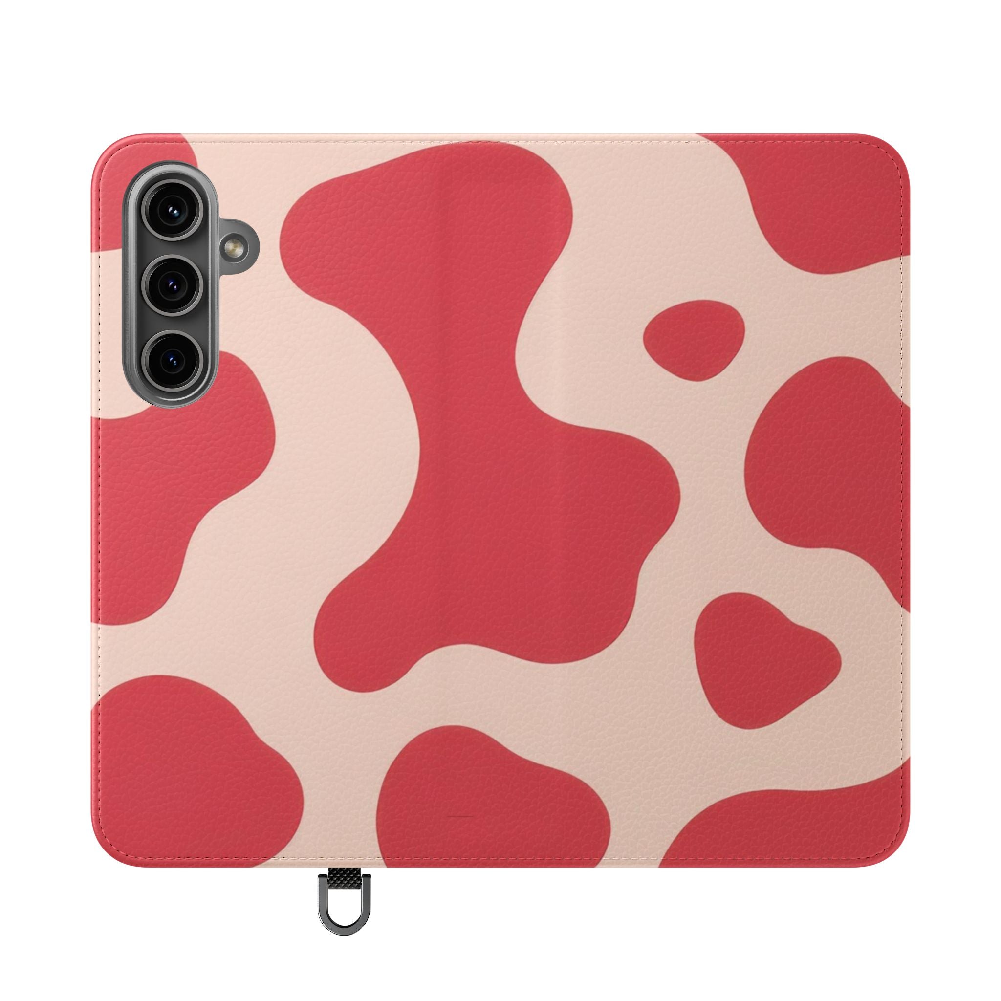 Red Jungle Cow Flip Cases, Artsulli - Art is Long, Life is Short, Phone Case, Size, Samsung Galaxy S24 Plus, , , , , 21931723123480048965