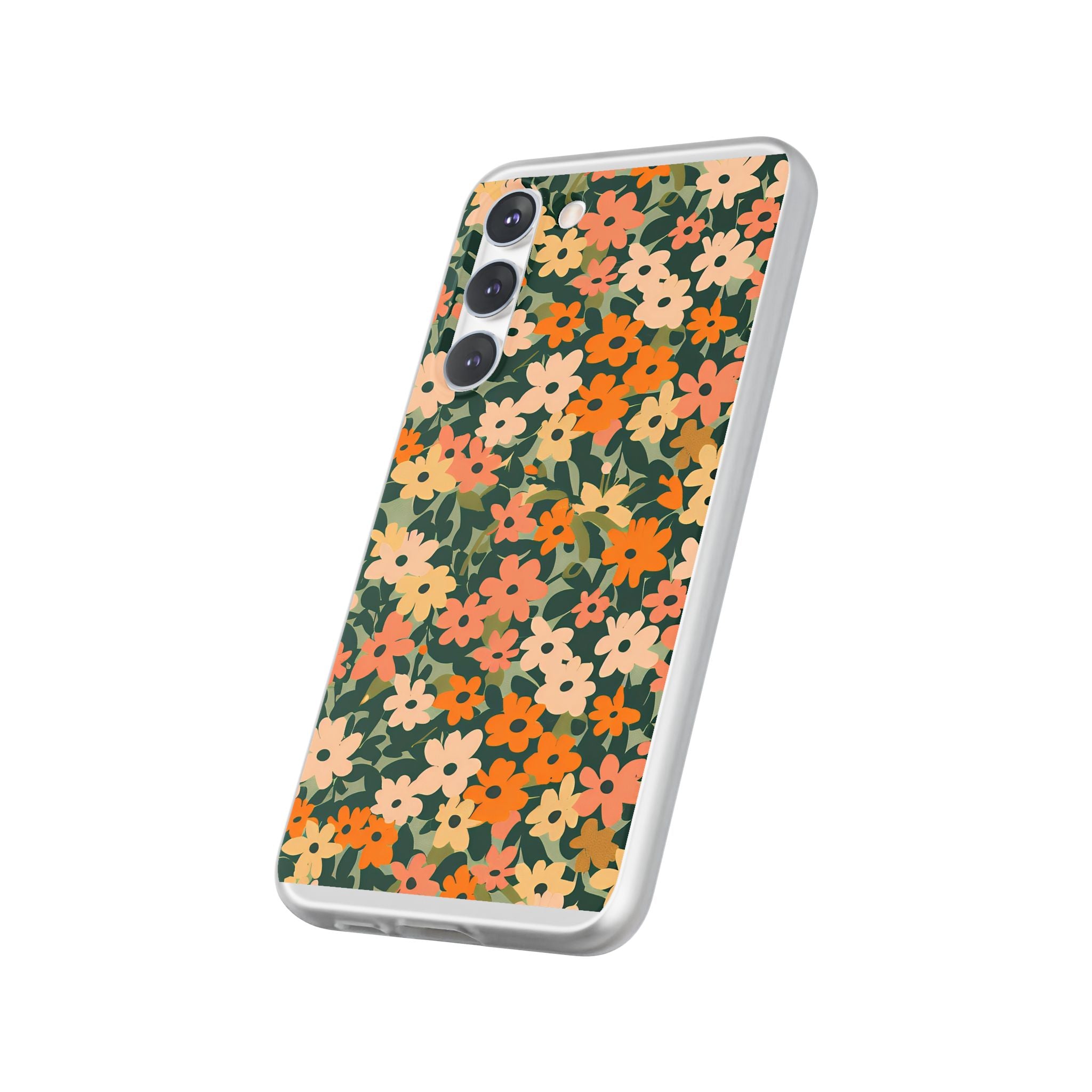Vibrant Floral Clear Phone Case, Artsulli - Art is Long, Life is Short, Phone Case, , , , , , ,