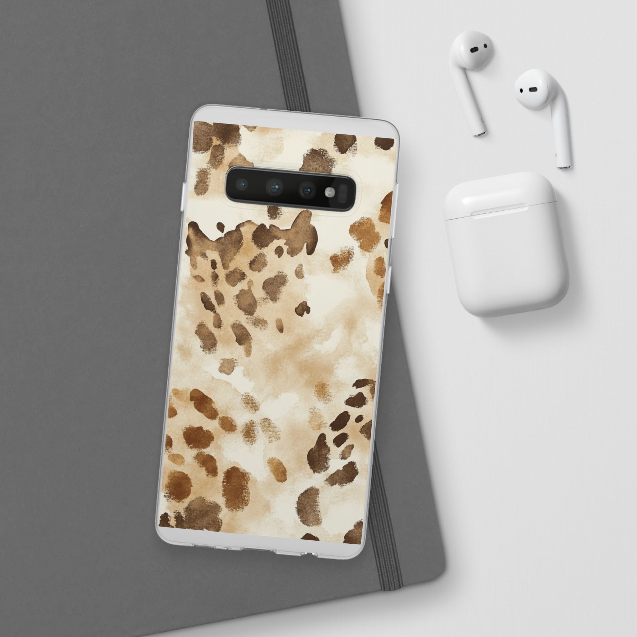 Brown and Beige Watercolor Dalmatian Phone Case, Artsulli - Art is Long, Life is Short, Phone Case, , , , , , ,
