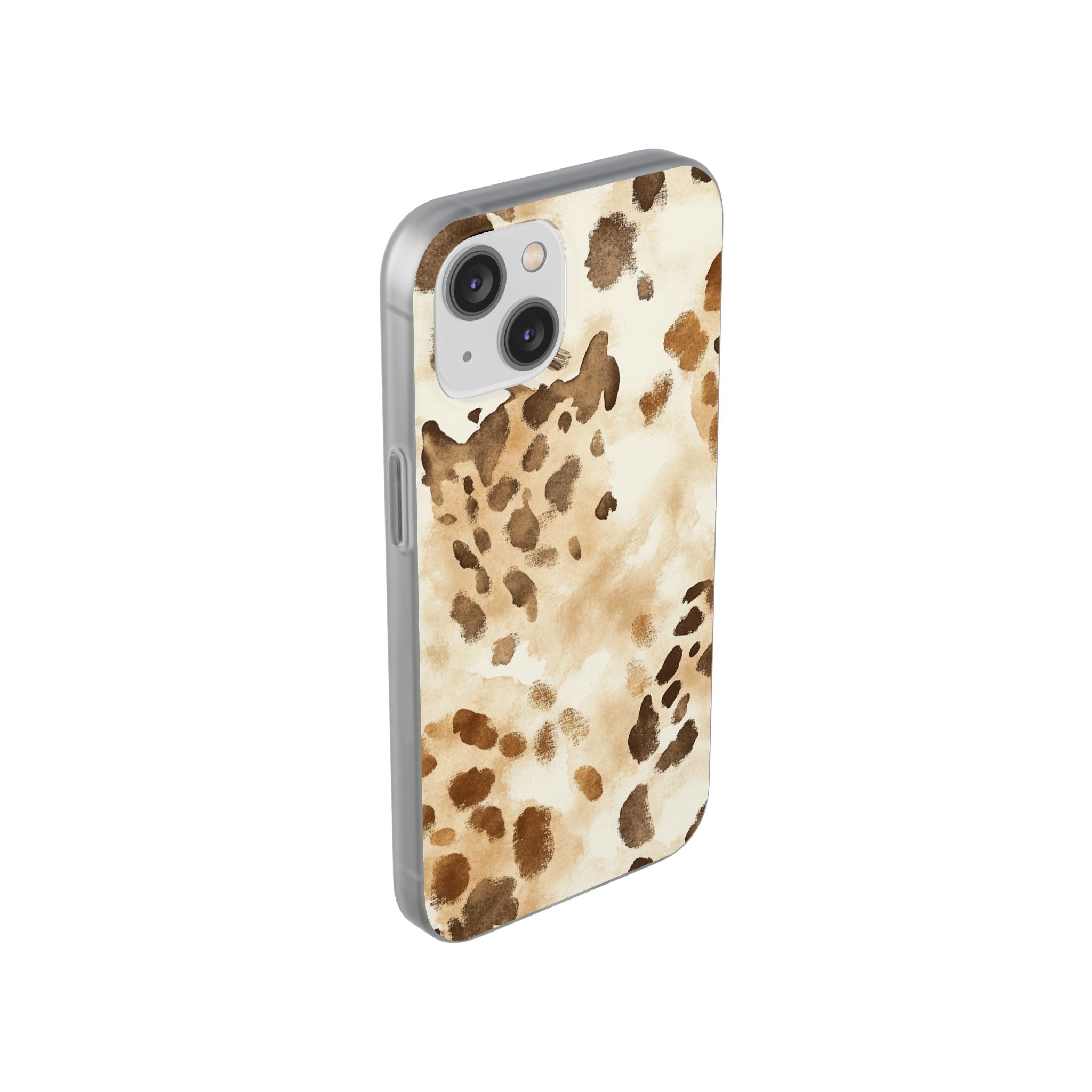 Brown and Beige Watercolor Dalmatian Phone Case, Artsulli - Art is Long, Life is Short, Phone Case, , , , , , ,