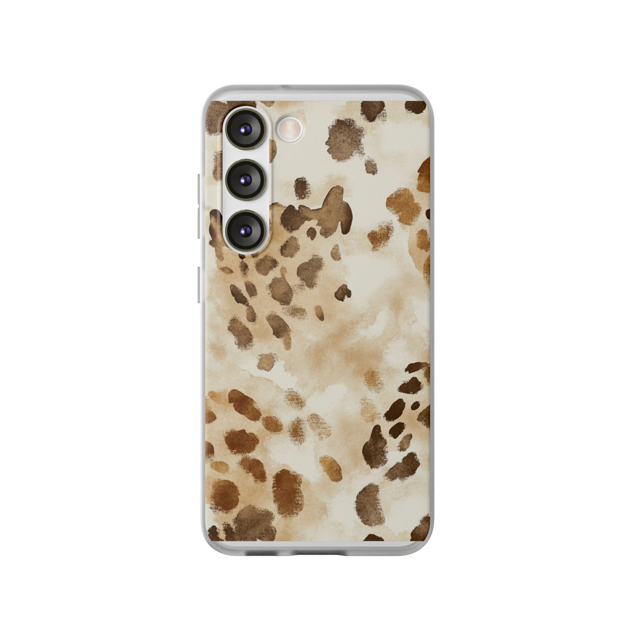Brown and Beige Watercolor Dalmatian Phone Case, Artsulli - Art is Long, Life is Short, Phone Case, Size, Samsung Galaxy S23, , , , , 31815232985410112057