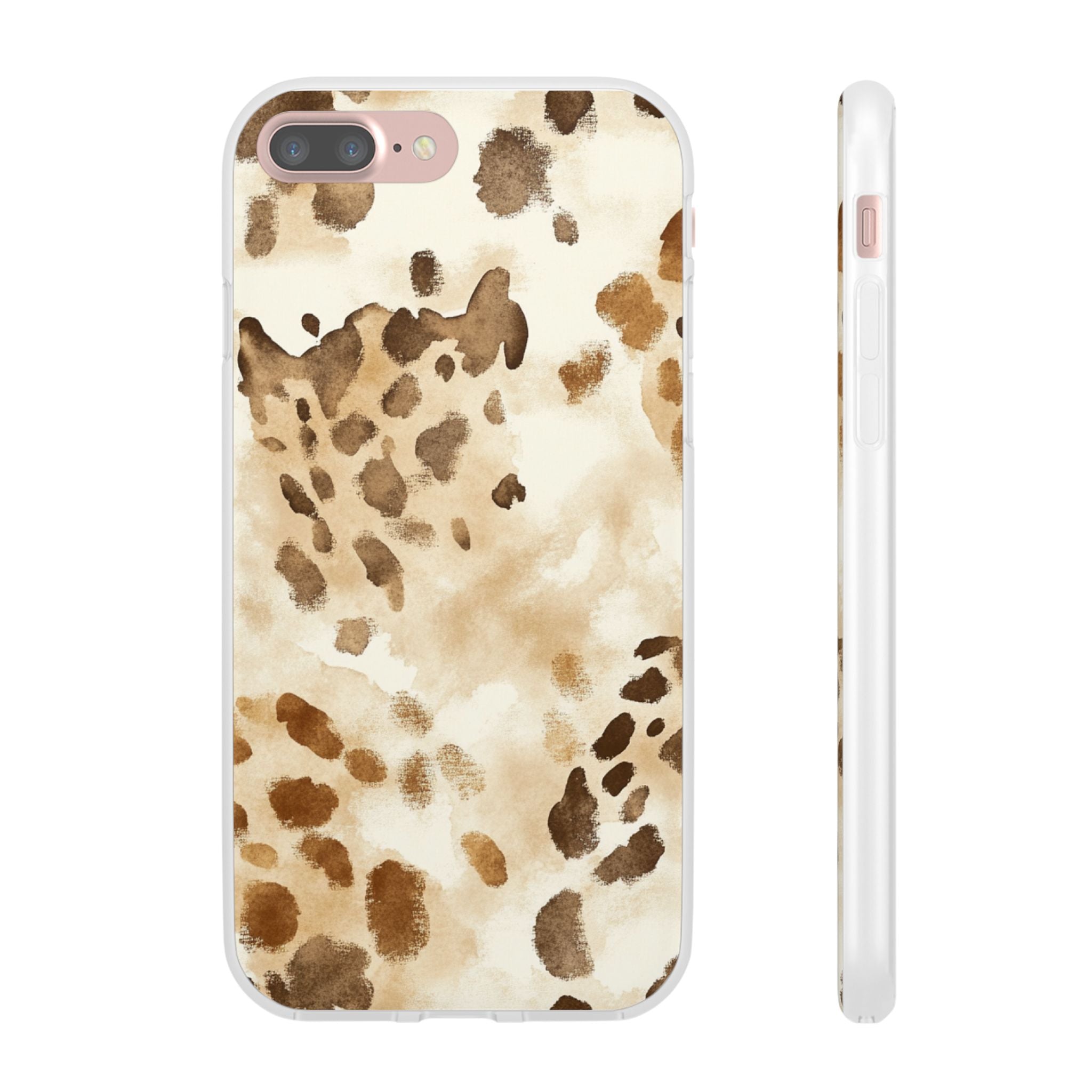 Brown and Beige Watercolor Dalmatian Phone Case, Artsulli - Art is Long, Life is Short, Phone Case, Size, iPhone 7 Plus with gift packaging, , , , , 23119699006210142005