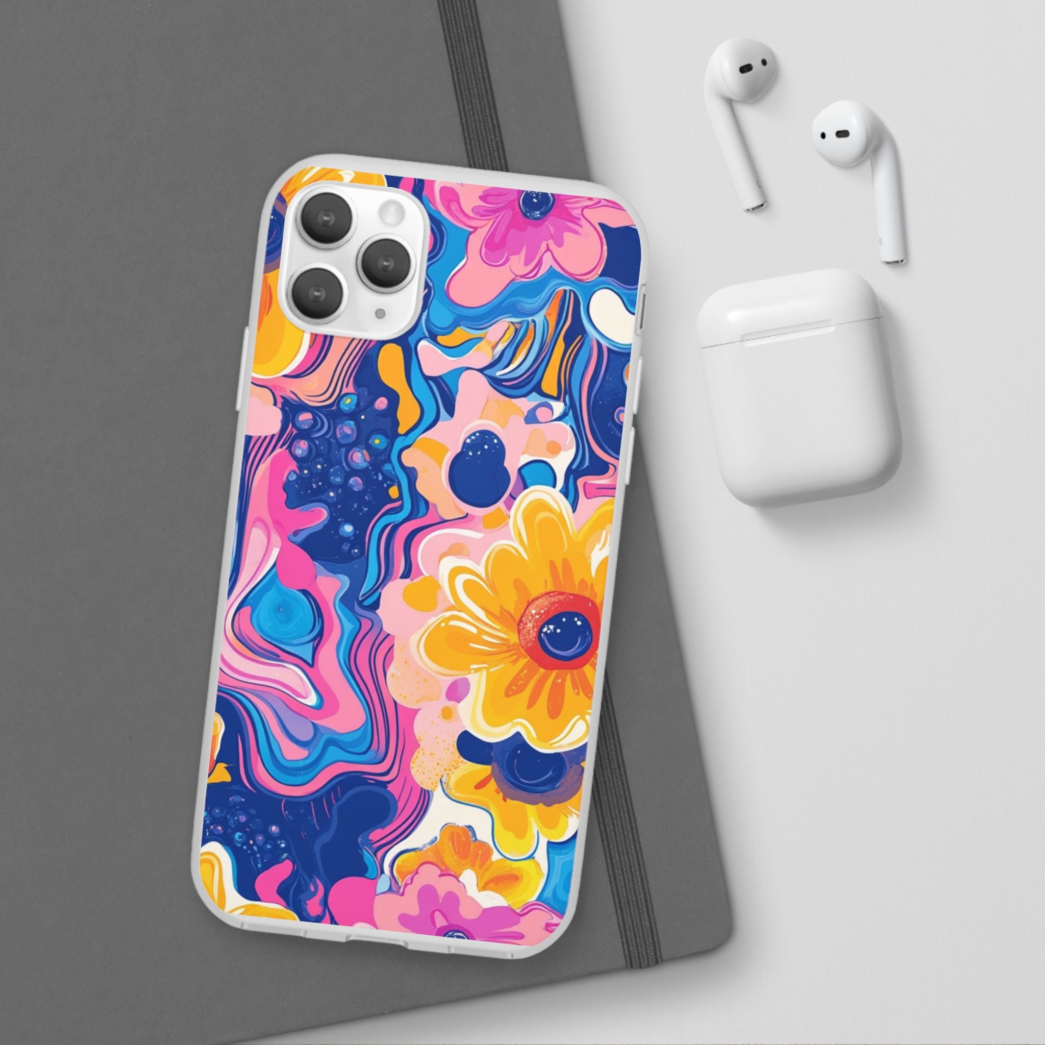 Psychedelic Floral iPhone Case, Artsulli - Art is Long, Life is Short, Phone Case, , , , , , ,