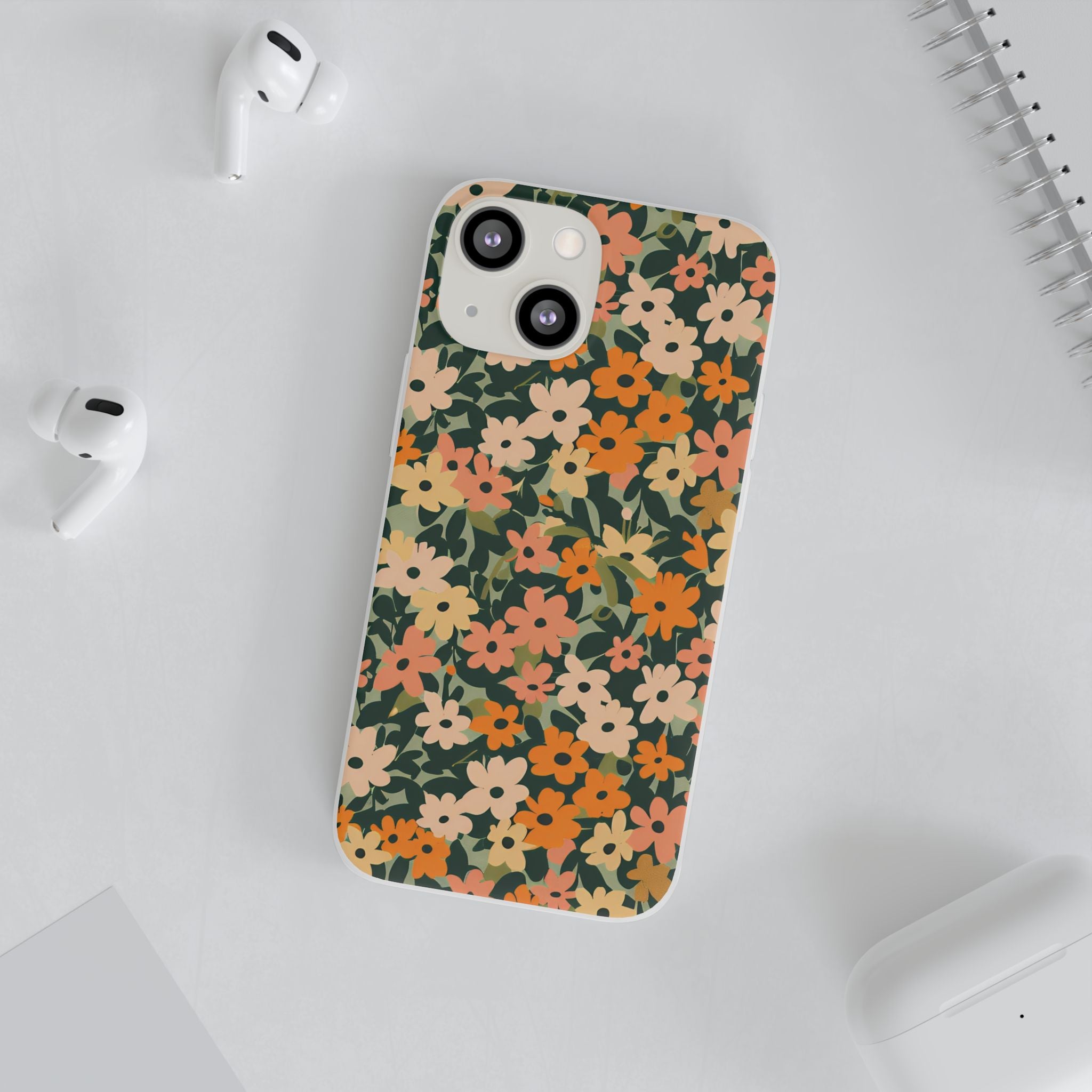 Vibrant Floral Clear Phone Case, Artsulli - Art is Long, Life is Short, Phone Case, , , , , , ,