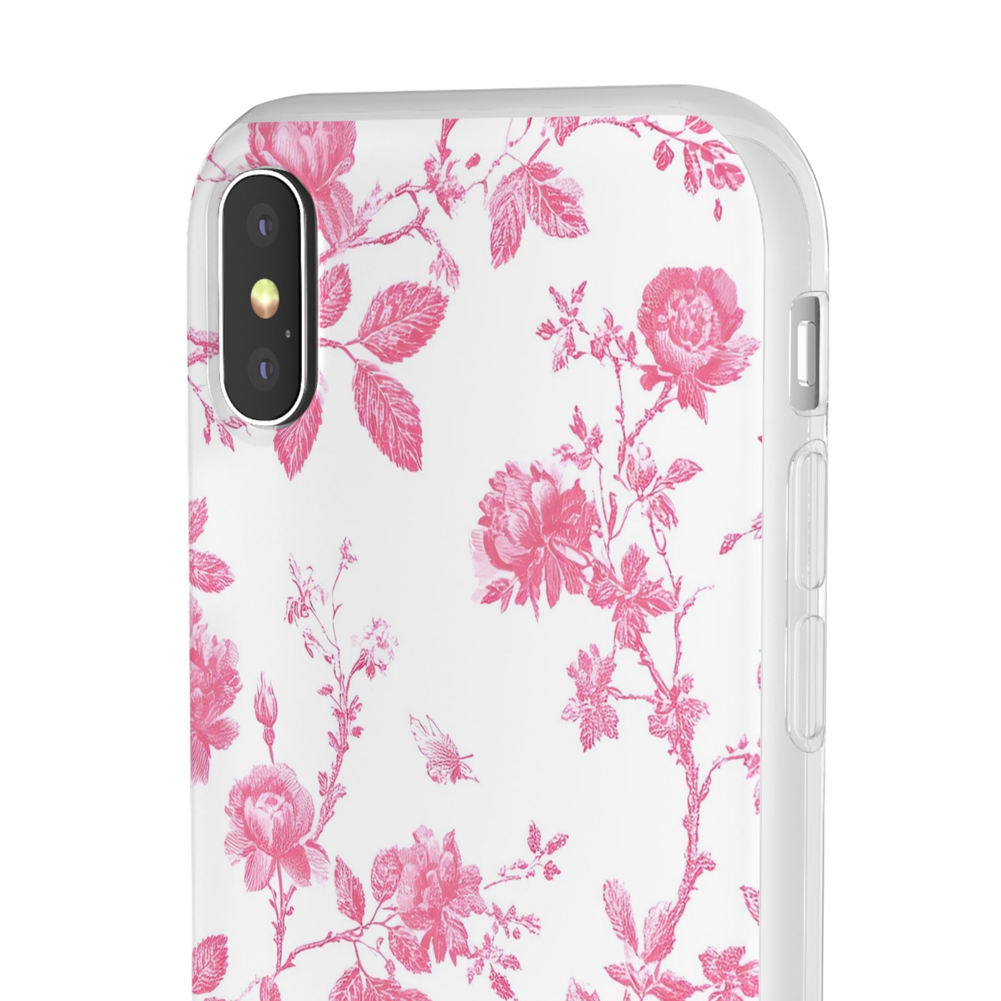 Pink and White Floral iPhone Case