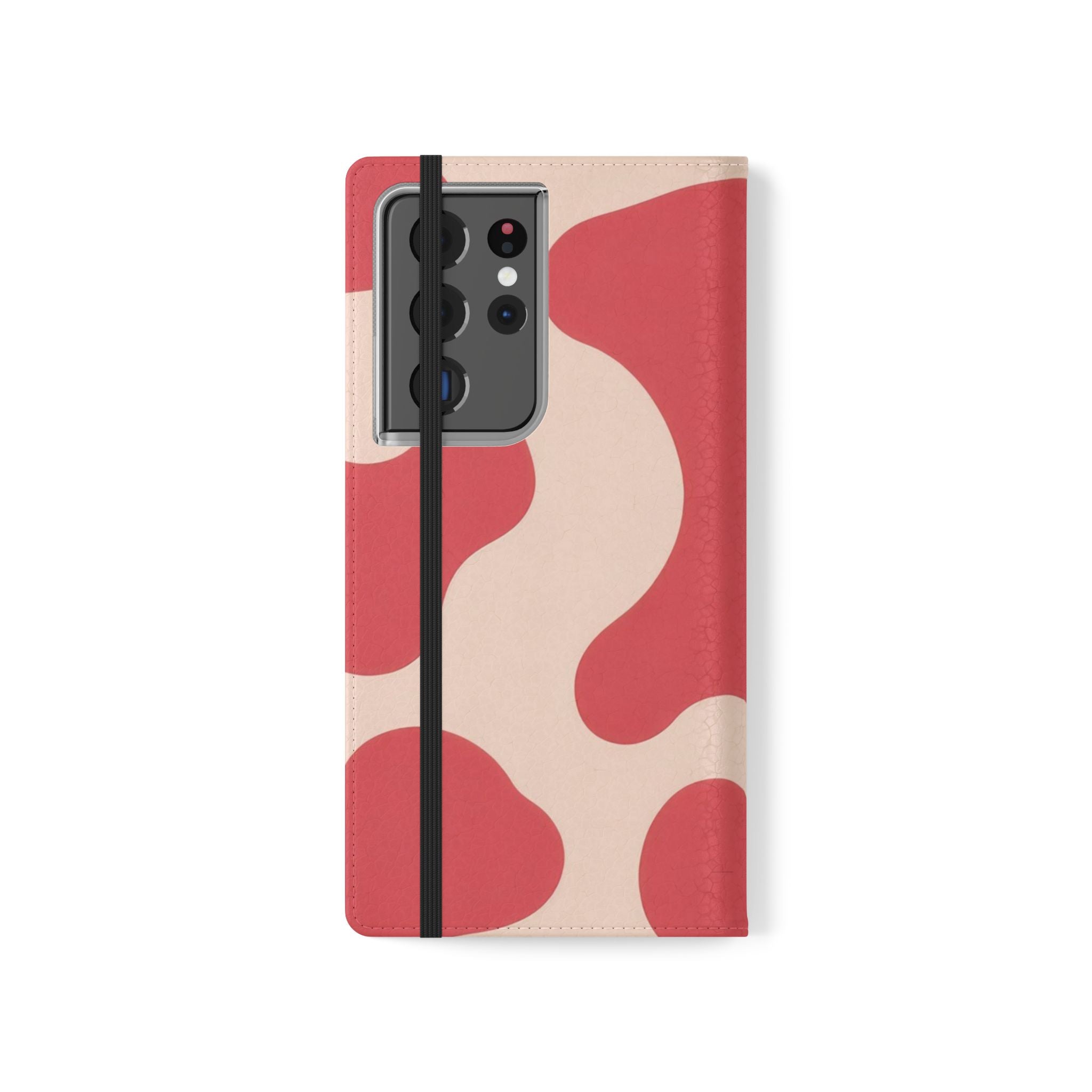 Red Jungle Cow Flip Cases, Artsulli - Art is Long, Life is Short, Phone Case, , , , , , ,