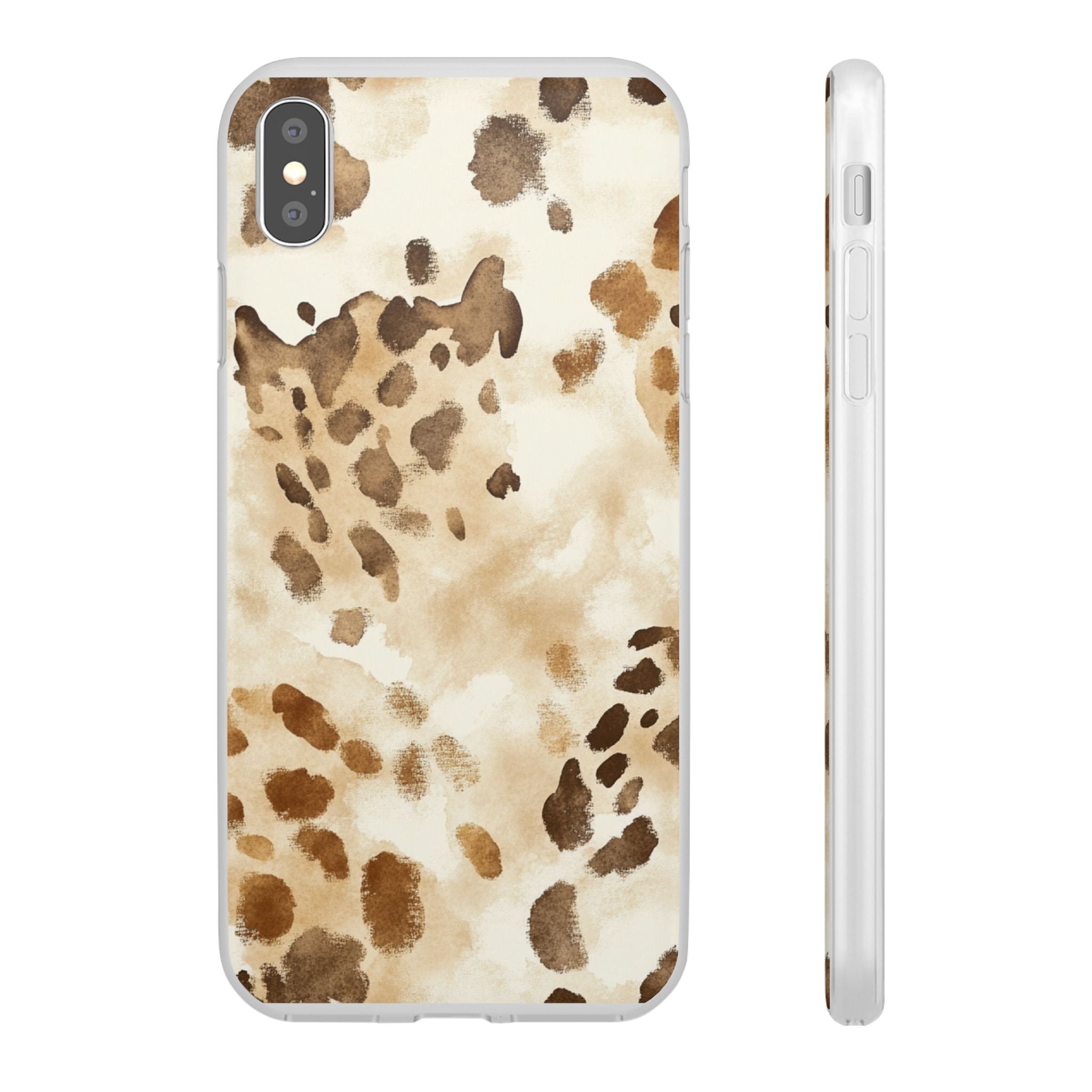 Brown and Beige Watercolor Dalmatian Phone Case, Artsulli - Art is Long, Life is Short, Phone Case, Size, iPhone XS MAX with gift packaging, , , , , 75204884527558172937