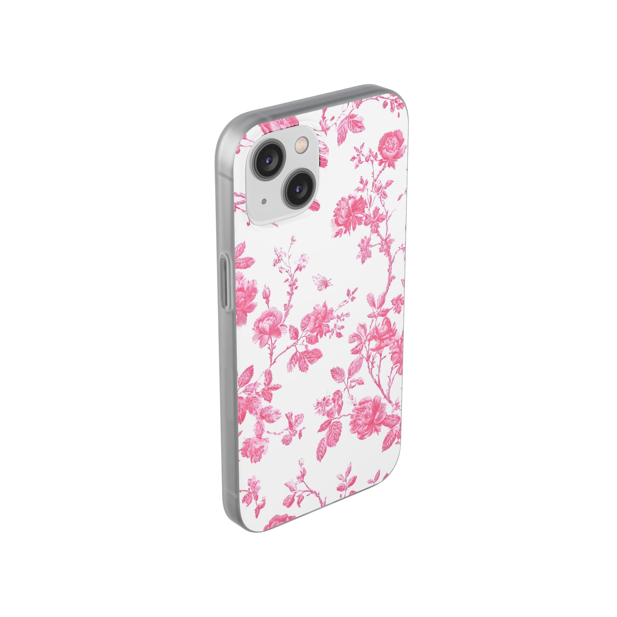 Pink and White Floral iPhone Case