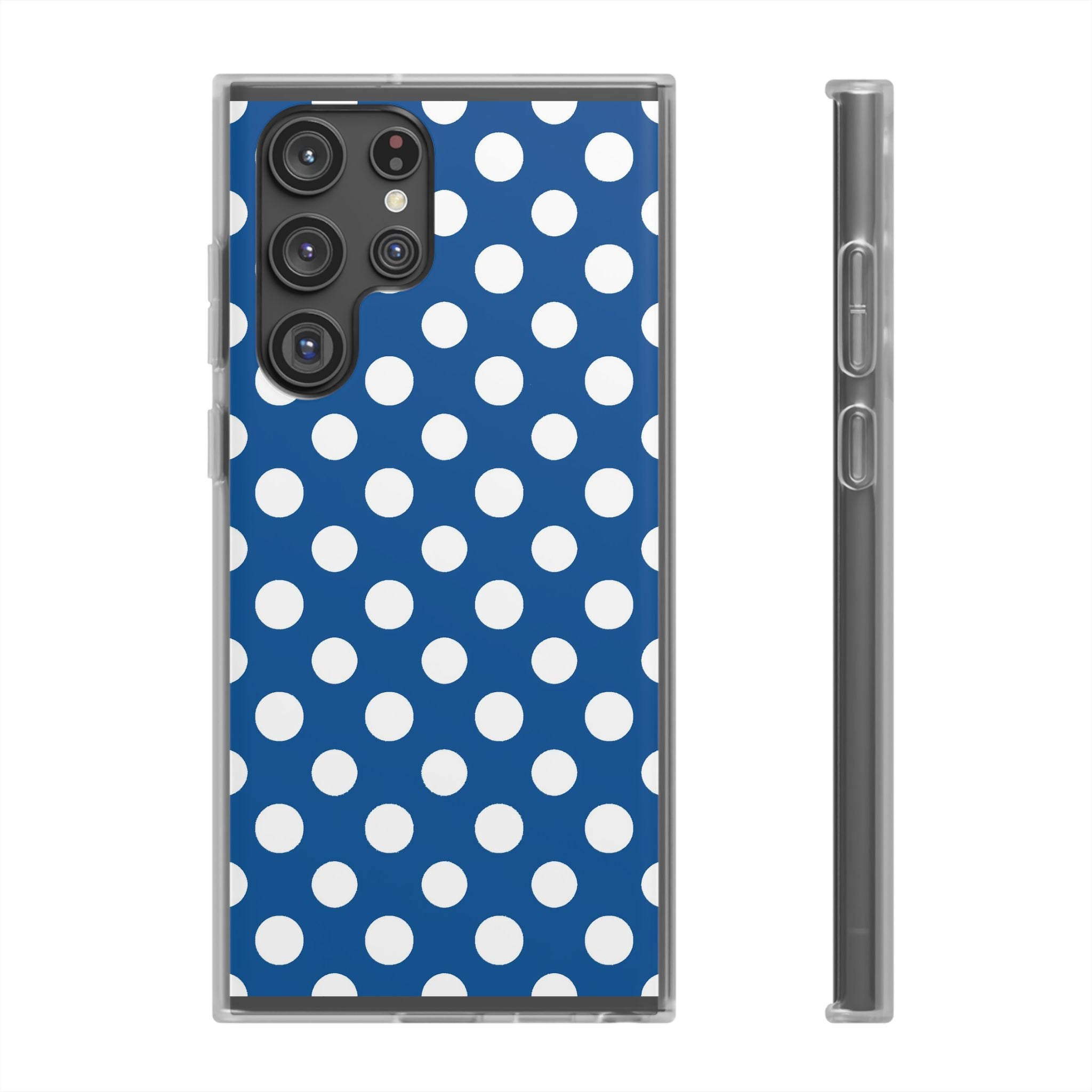 Blue and White Polka Dot iPhone Case, Artsulli - Art is Long, Life is Short, Phone Case, Size, Samsung Galaxy S22 Ultra with gift packaging, , , , , 44115969349050601647