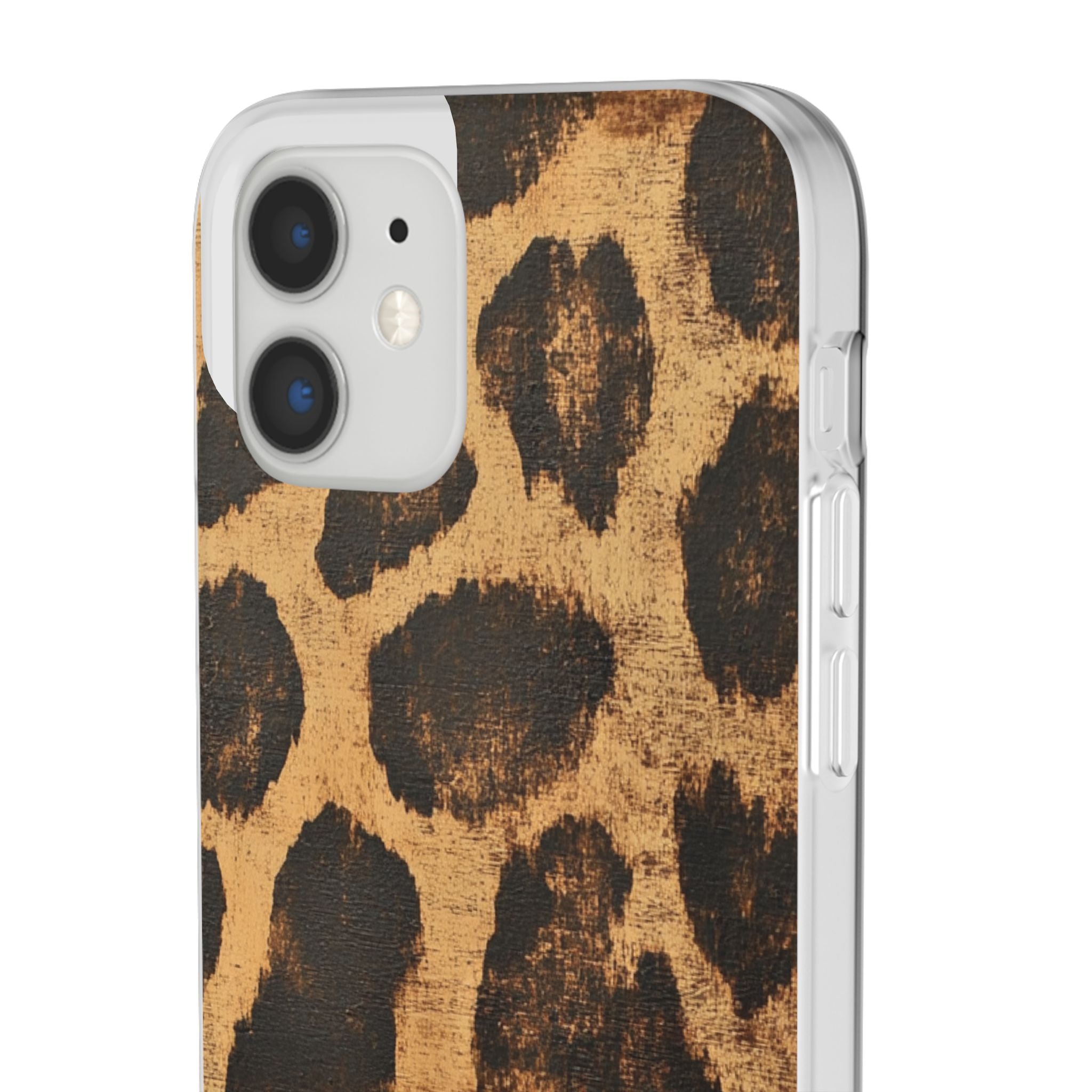 Brown Leopard Print iPhone Case, Artsulli - Art is Long, Life is Short, Phone Case, , , , , , ,