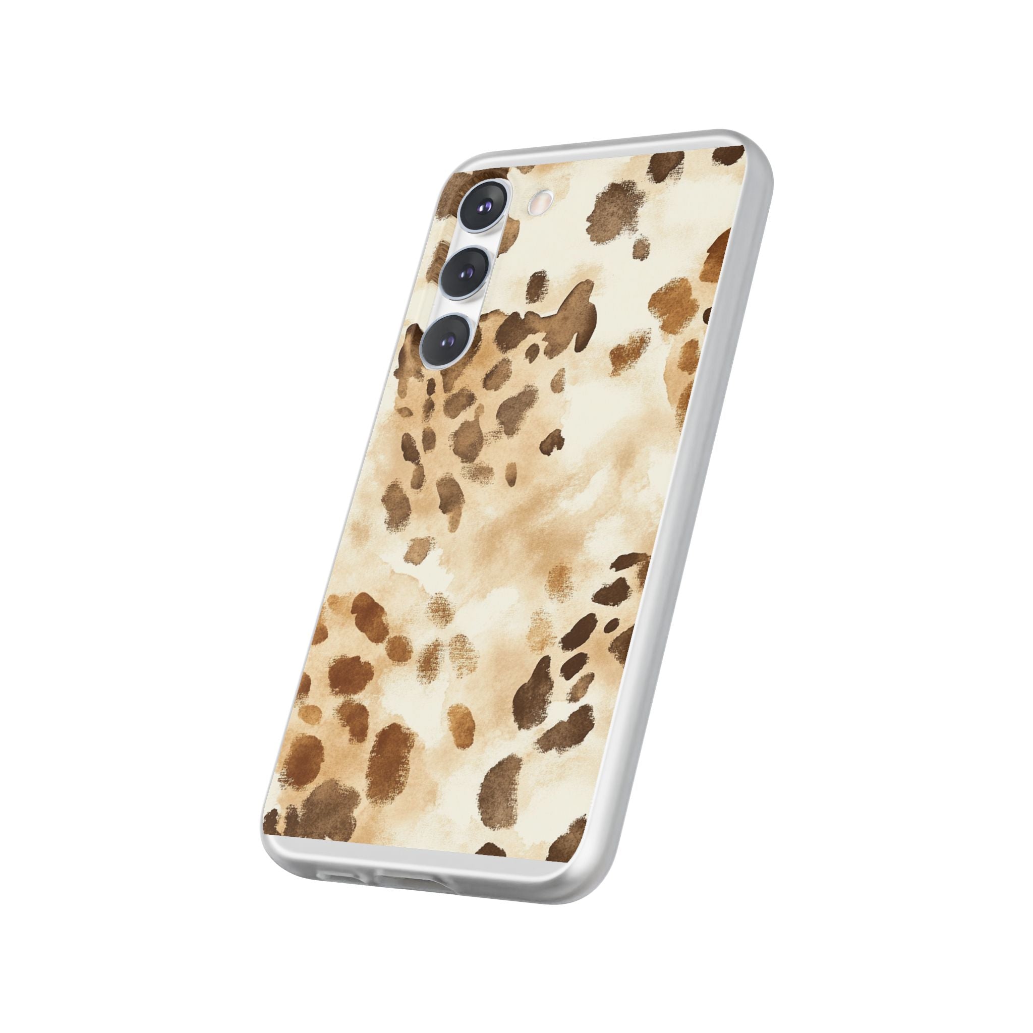 Brown and Beige Watercolor Dalmatian Phone Case, Artsulli - Art is Long, Life is Short, Phone Case, , , , , , ,