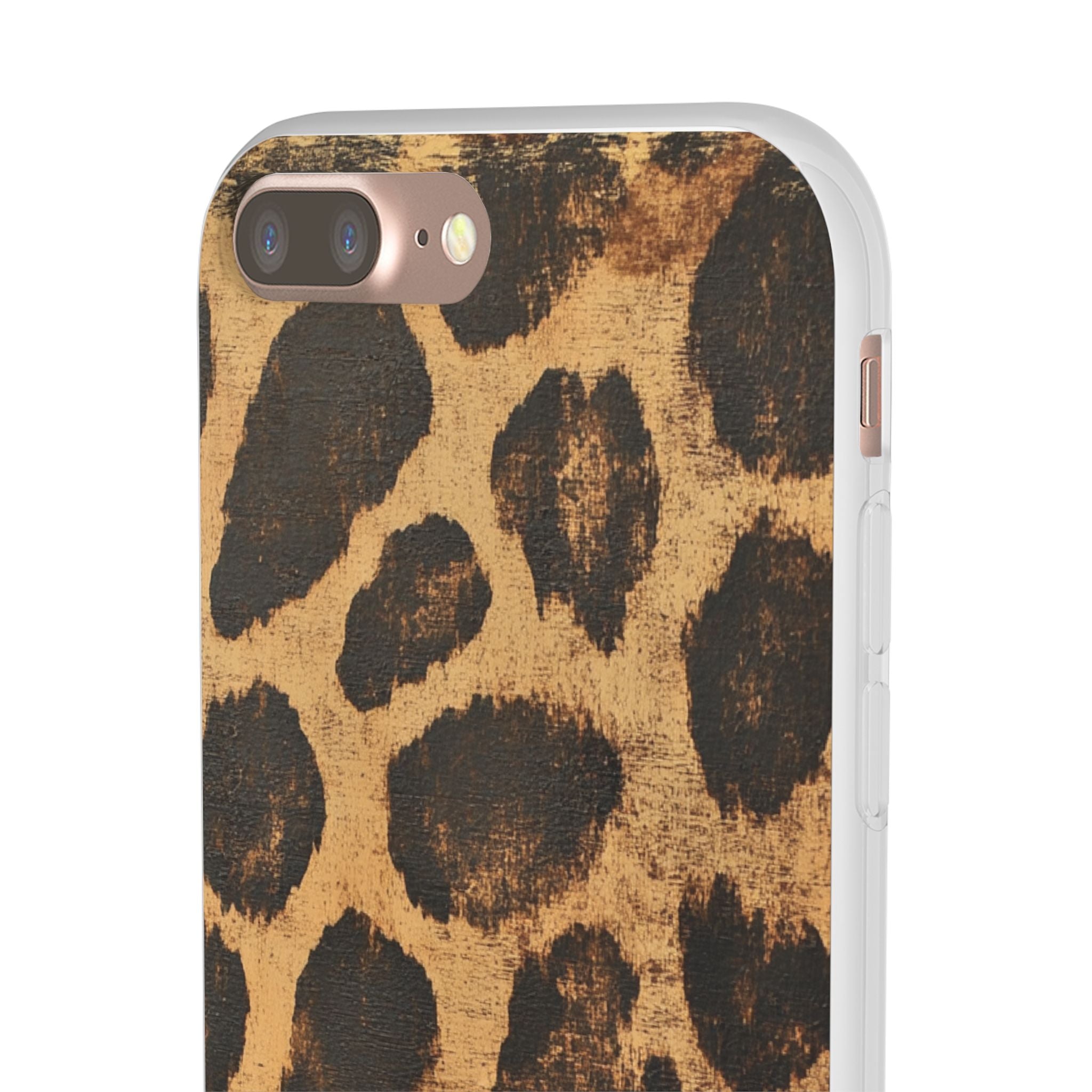 Brown Leopard Print iPhone Case, Artsulli - Art is Long, Life is Short, Phone Case, , , , , , ,