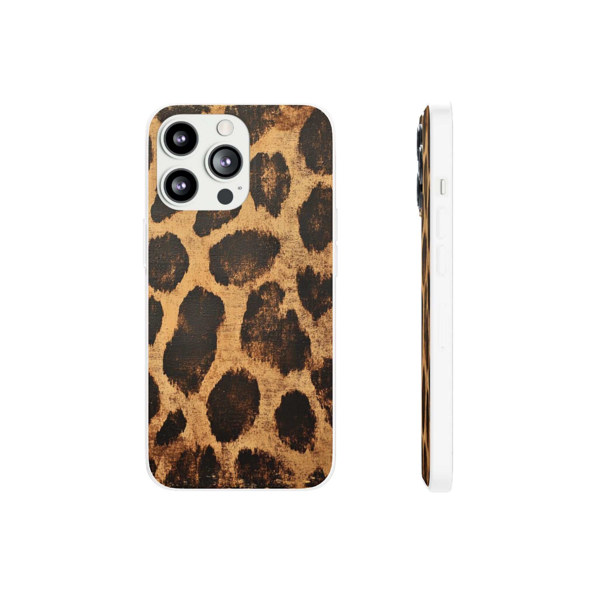 Brown Leopard Print iPhone Case, Artsulli - Art is Long, Life is Short, Phone Case, Size, iPhone 13 Pro with gift packaging, , , , , 22716505791225397790
