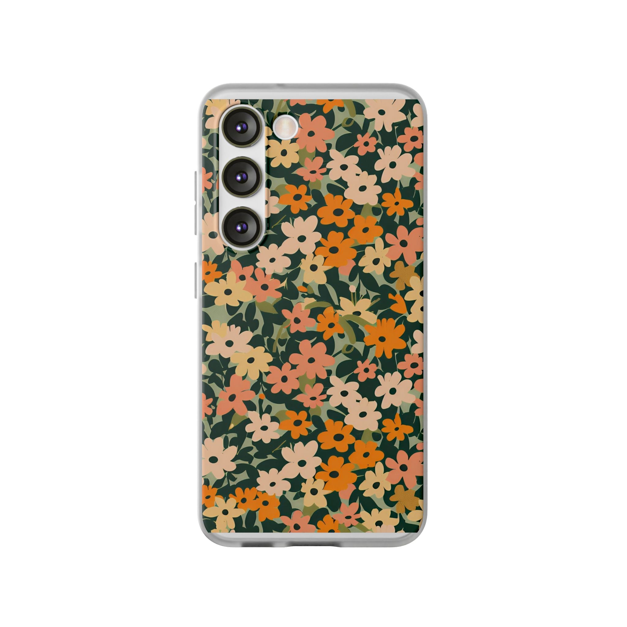 Vibrant Floral Clear Phone Case, Artsulli - Art is Long, Life is Short, Phone Case, Size, Samsung Galaxy S23, , , , , 33129352670643652221