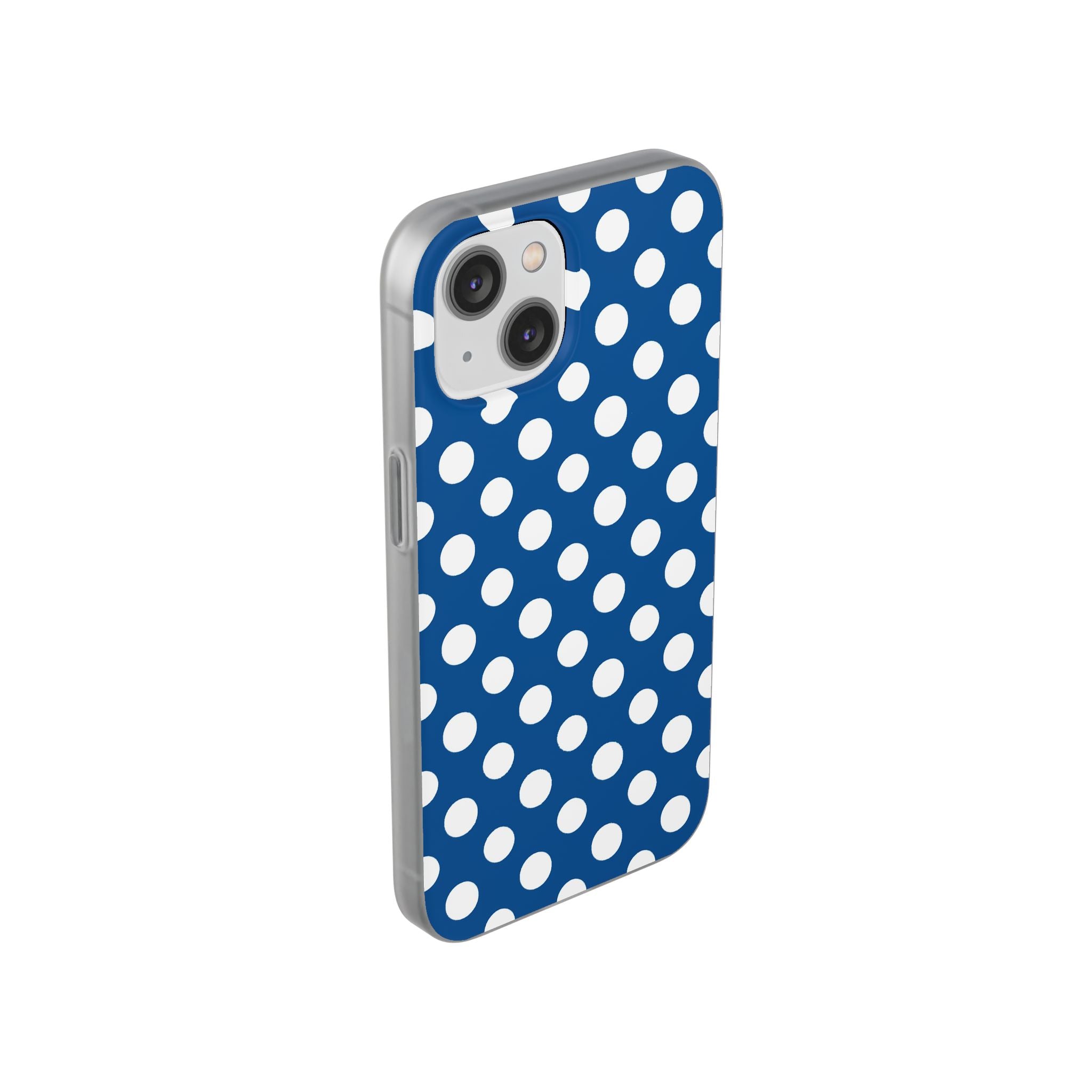 Blue and White Polka Dot iPhone Case, Artsulli - Art is Long, Life is Short, Phone Case, , , , , , ,