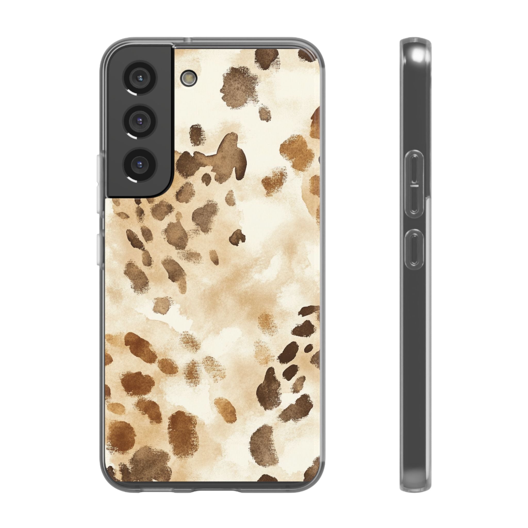 Brown and Beige Watercolor Dalmatian Phone Case, Artsulli - Art is Long, Life is Short, Phone Case, Size, Samsung Galaxy S22 with gift packaging, , , , , 24241281300046629450