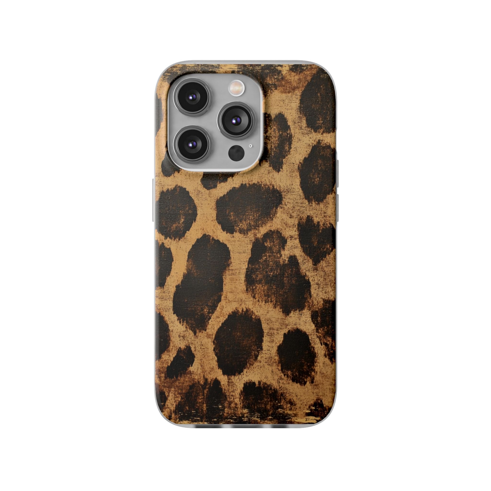 Brown Leopard Print iPhone Case, Artsulli - Art is Long, Life is Short, Phone Case, Size, iPhone 14 Pro with gift packaging, , , , , 10535545461795563708