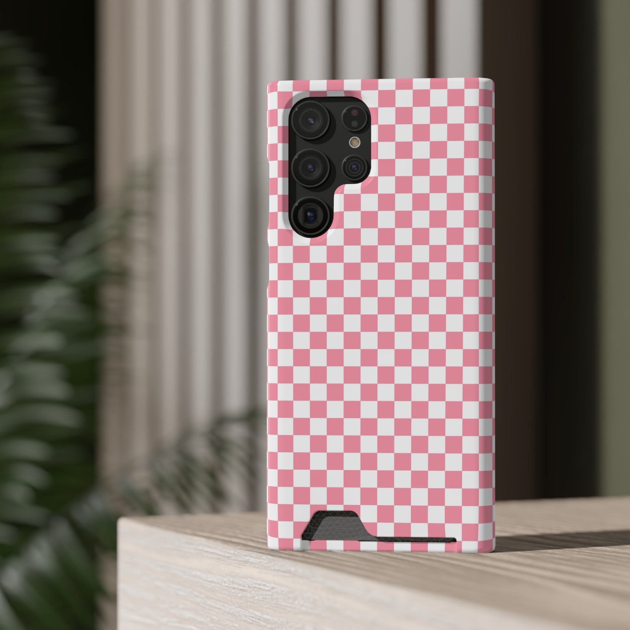 Brigandine Checkered Scene Phone Case With Card Holder, Artsulli - Art is Long, Life is Short, Phone Case, , , , , , ,
