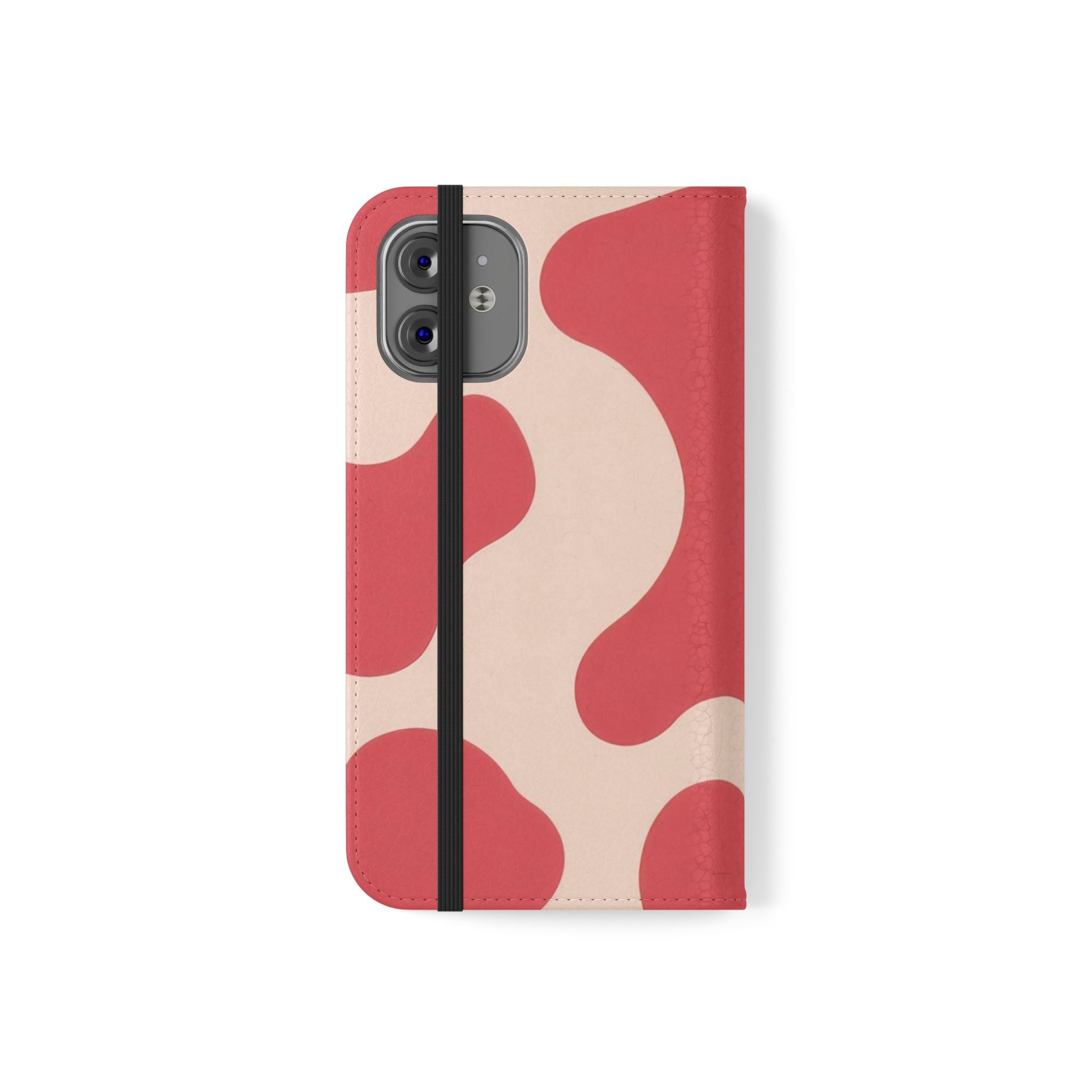 Red Jungle Cow Flip Cases, Artsulli - Art is Long, Life is Short, Phone Case, , , , , , ,