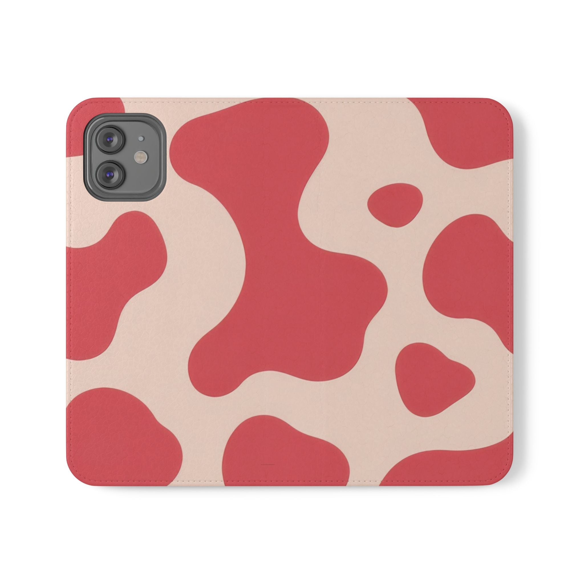 Red Jungle Cow Flip Cases, Artsulli - Art is Long, Life is Short, Phone Case, Size, iPhone 12, , , , , 24200298266237763735