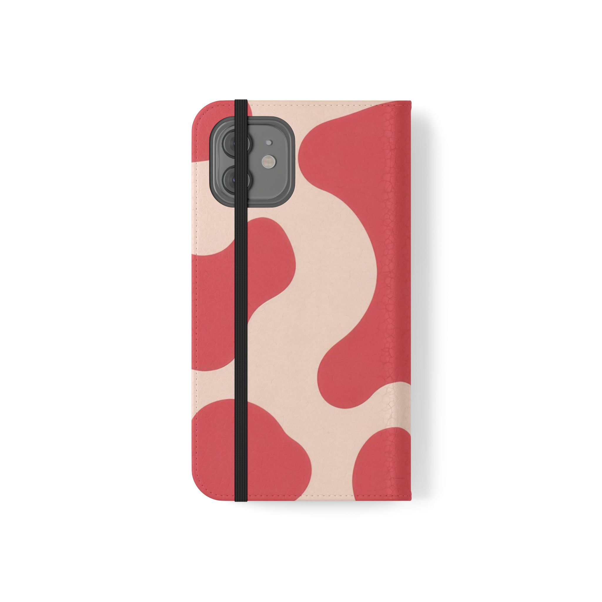 Red Jungle Cow Flip Cases, Artsulli - Art is Long, Life is Short, Phone Case, , , , , , ,