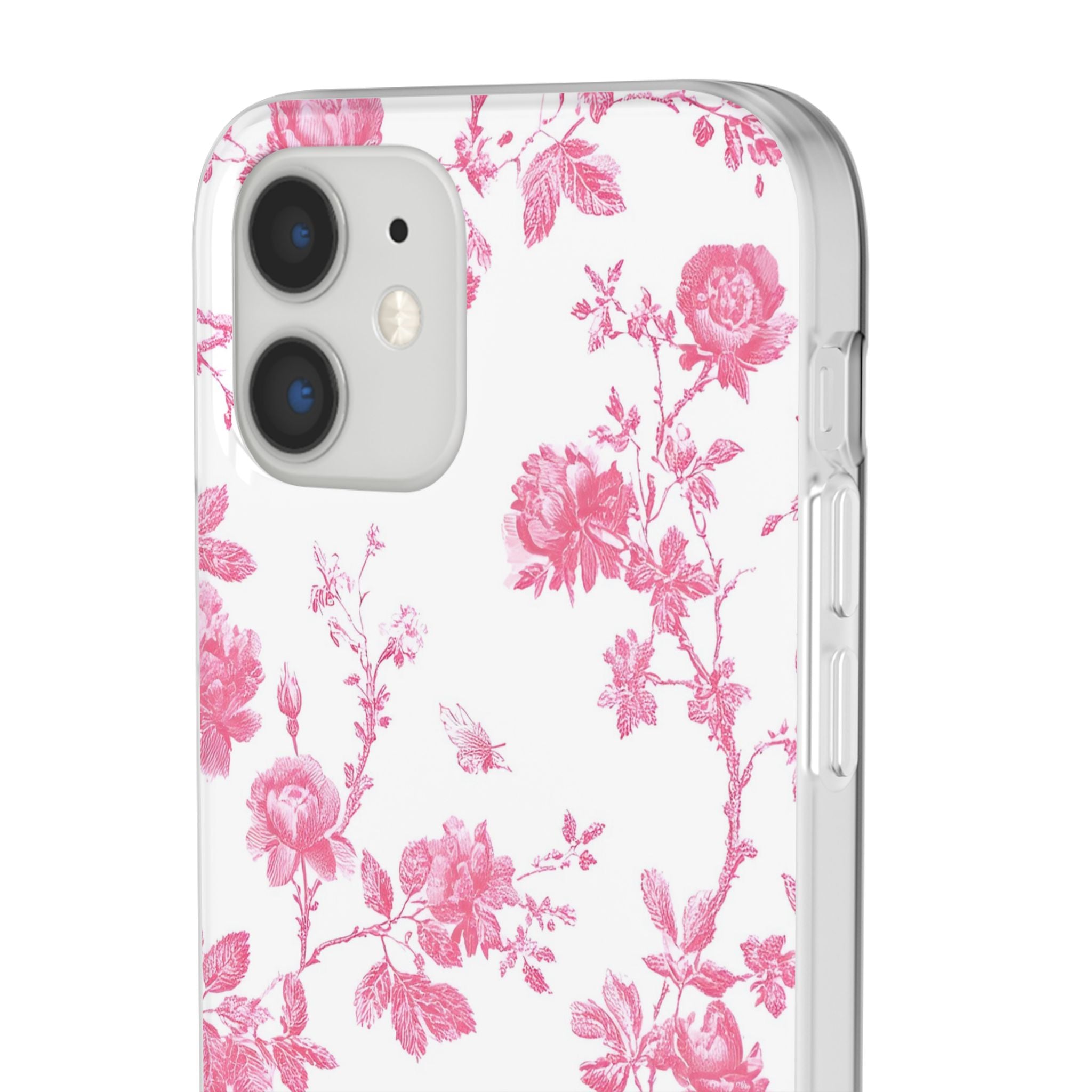 Pink and White Floral iPhone Case