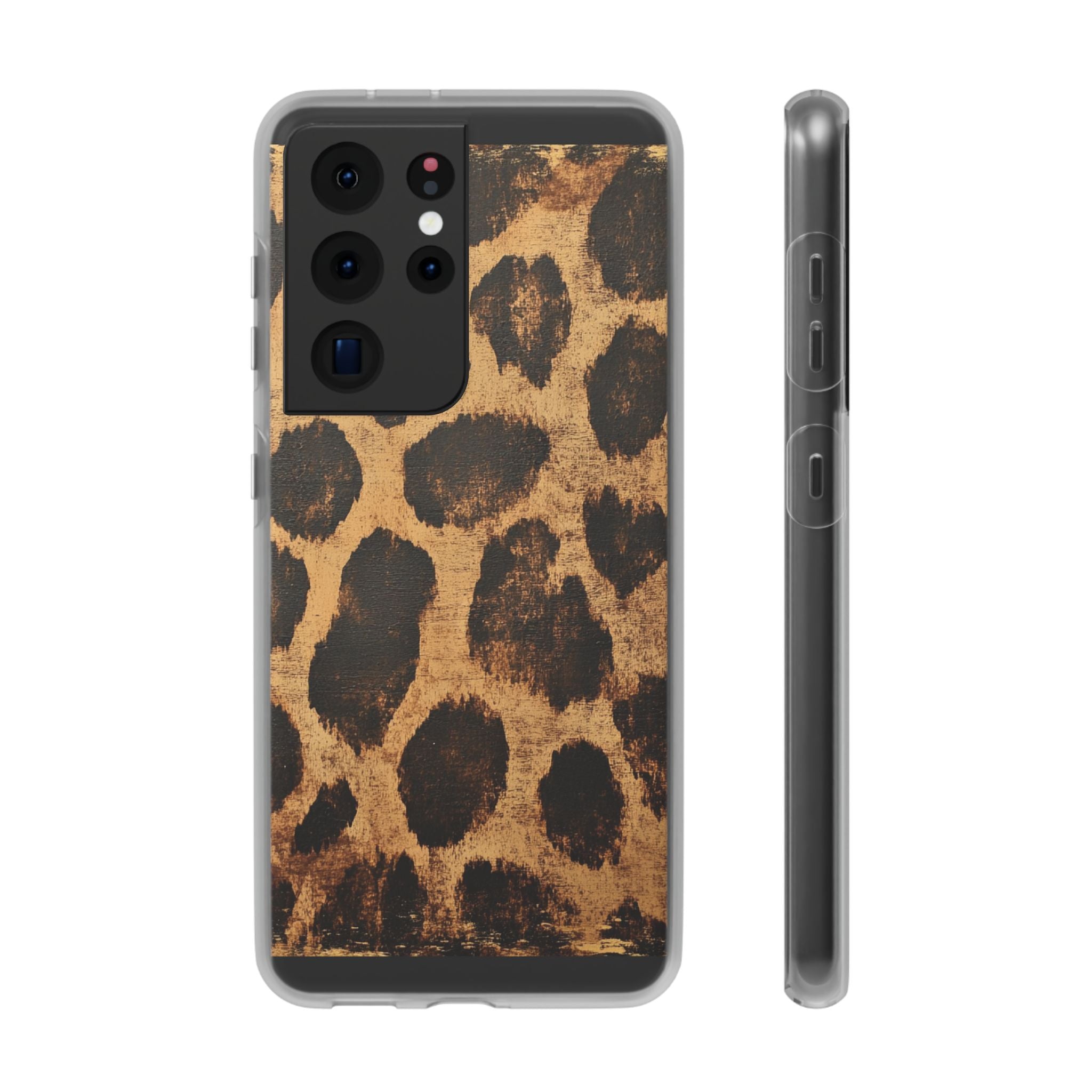 Brown Leopard Print iPhone Case, Artsulli - Art is Long, Life is Short, Phone Case, Size, Samsung Galaxy S21 Ultra with gift packaging, , , , , 25821307935584484922