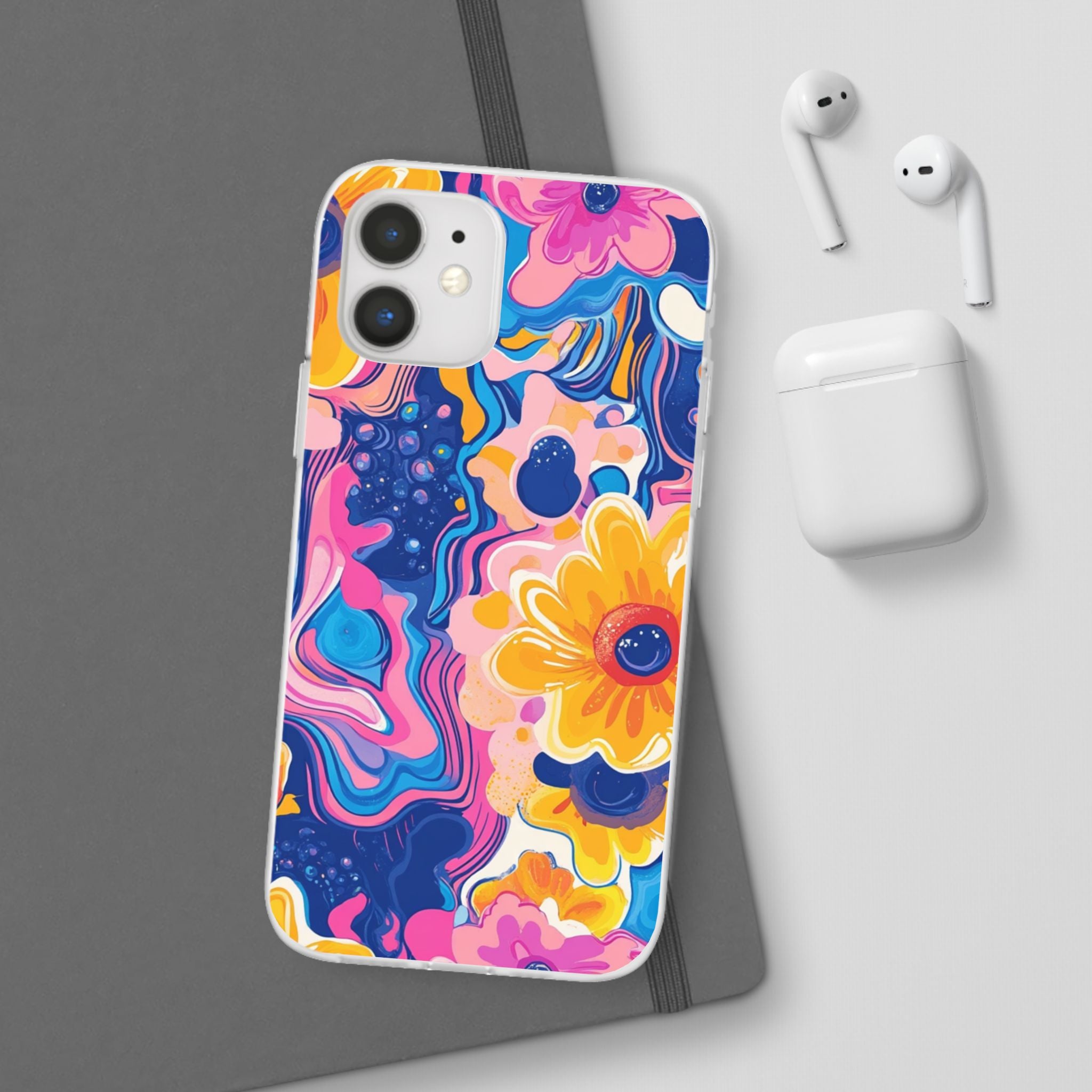 Psychedelic Floral iPhone Case, Artsulli - Art is Long, Life is Short, Phone Case, , , , , , ,