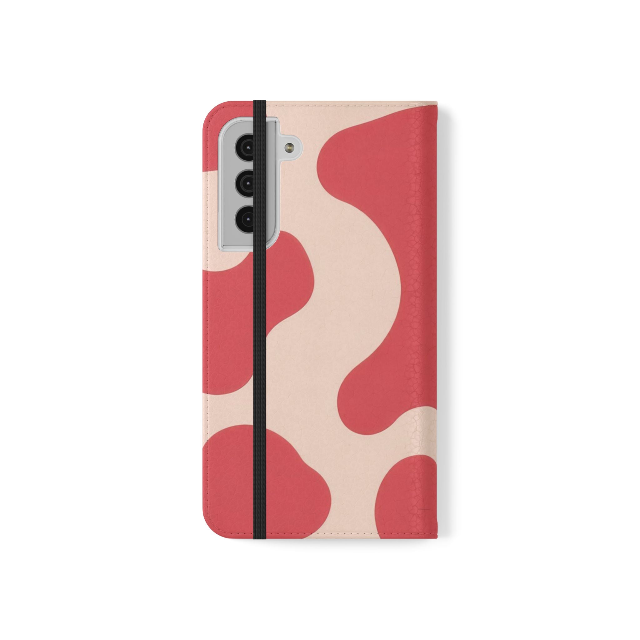 Red Jungle Cow Flip Cases, Artsulli - Art is Long, Life is Short, Phone Case, , , , , , ,