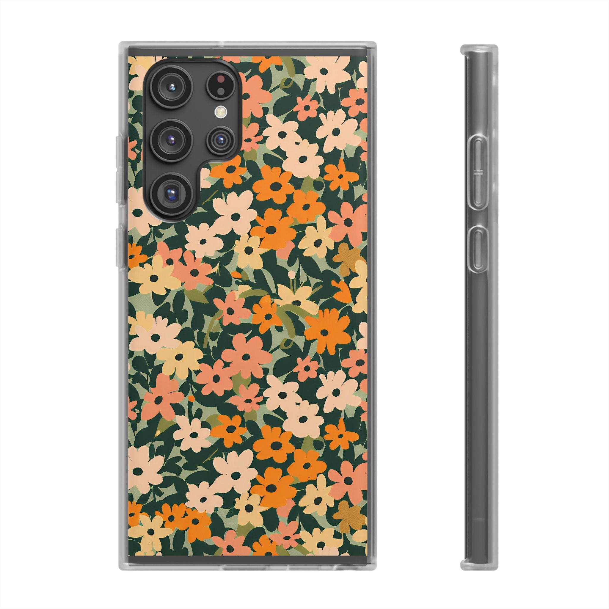 Vibrant Floral Clear Phone Case, Artsulli - Art is Long, Life is Short, Phone Case, Size, Samsung Galaxy S22 Ultra with gift packaging, , , , , 15441473790745313141