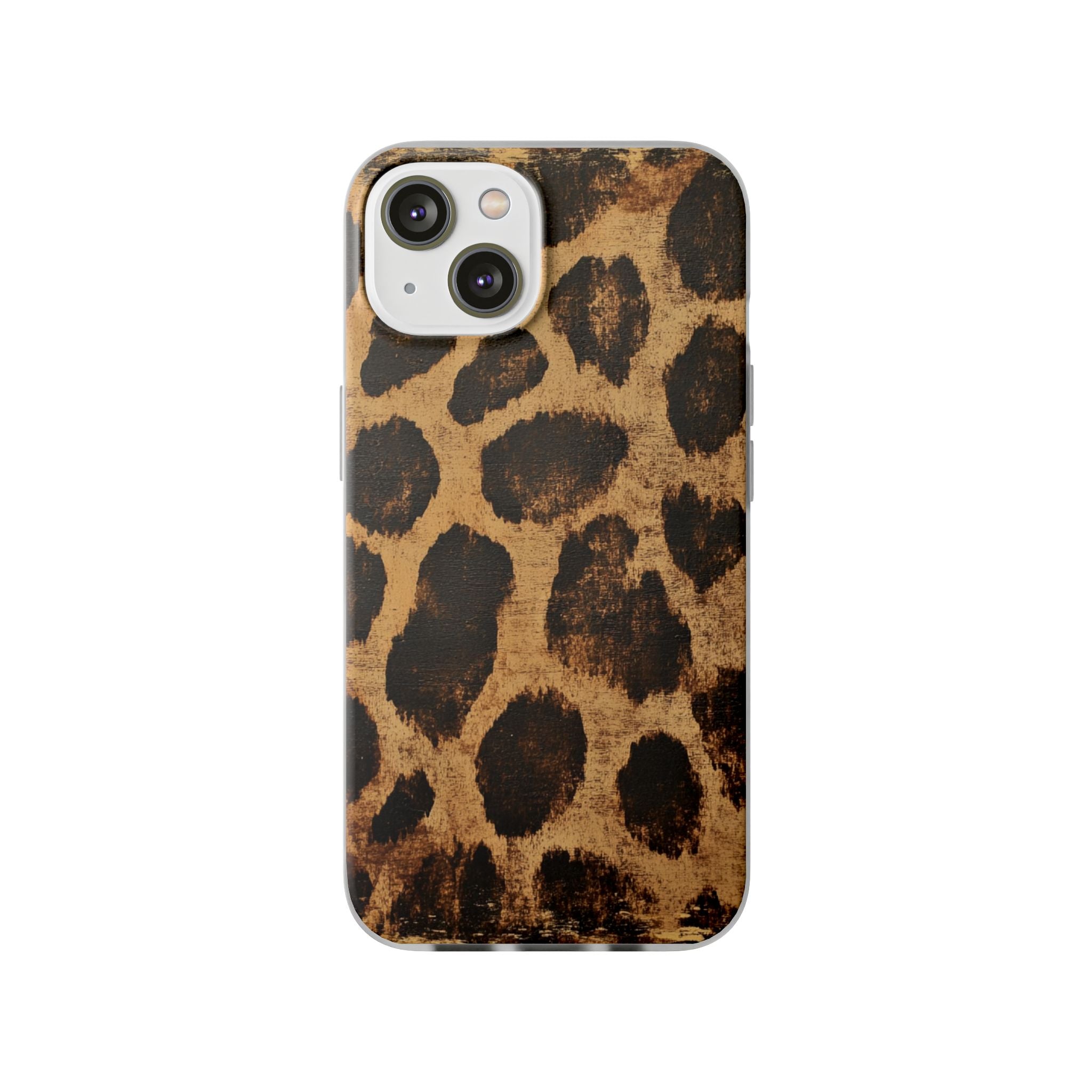 Brown Leopard Print iPhone Case, Artsulli - Art is Long, Life is Short, Phone Case, Size, iPhone 14 with gift packaging, , , , , 24042111056068457031