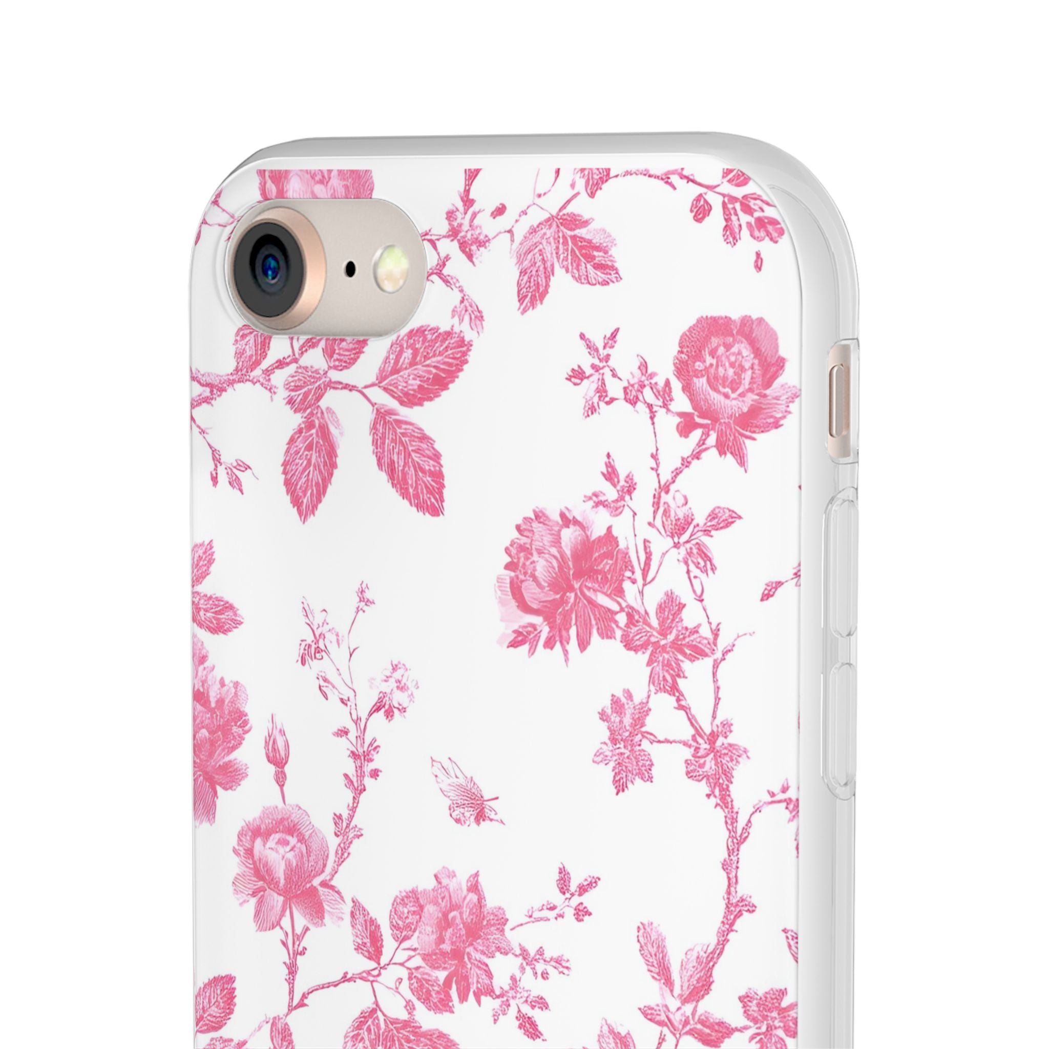Pink and White Floral iPhone Case
