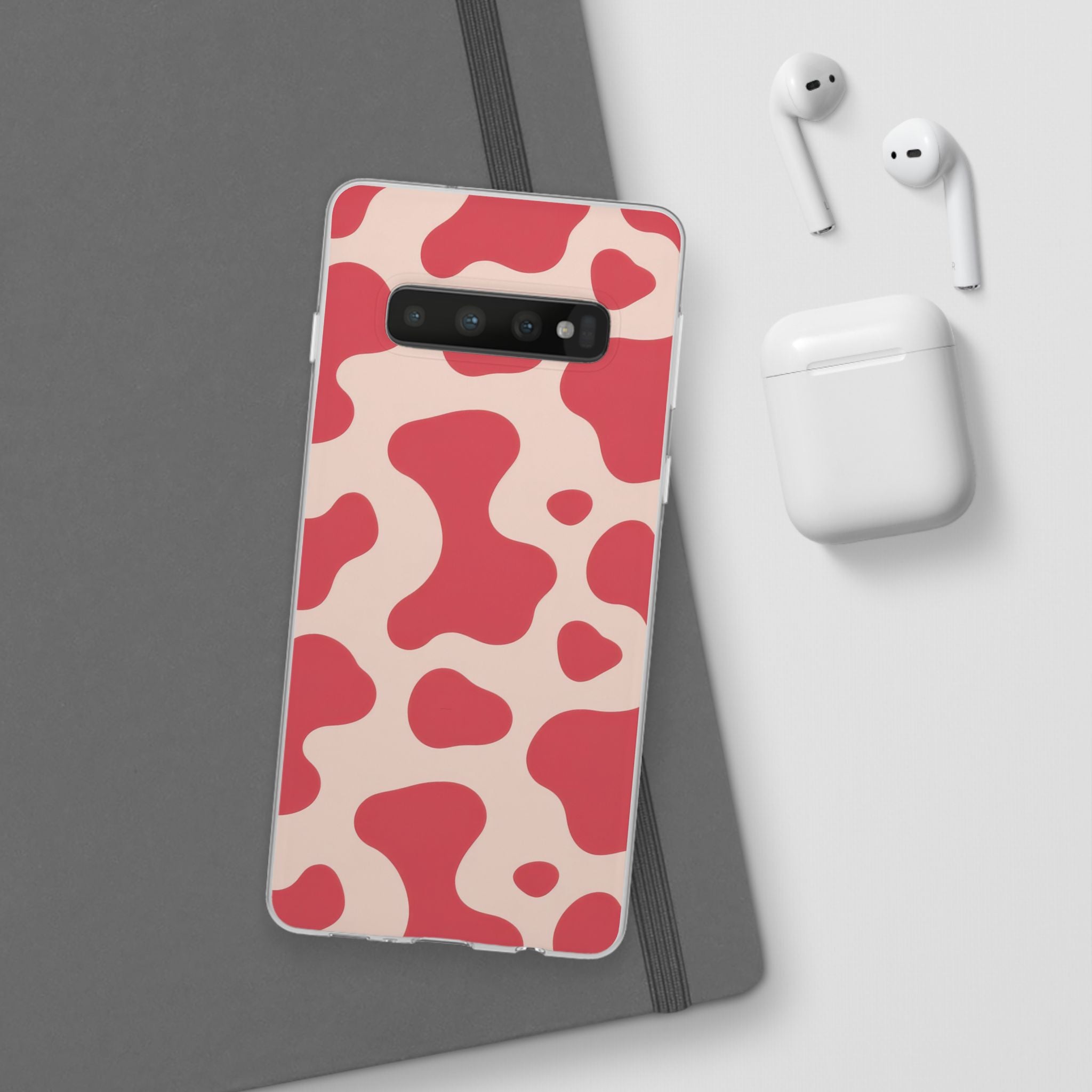 Red Jungle Cow Flexi Cases, Artsulli - Art is Long, Life is Short, Phone Case, , , , , , ,