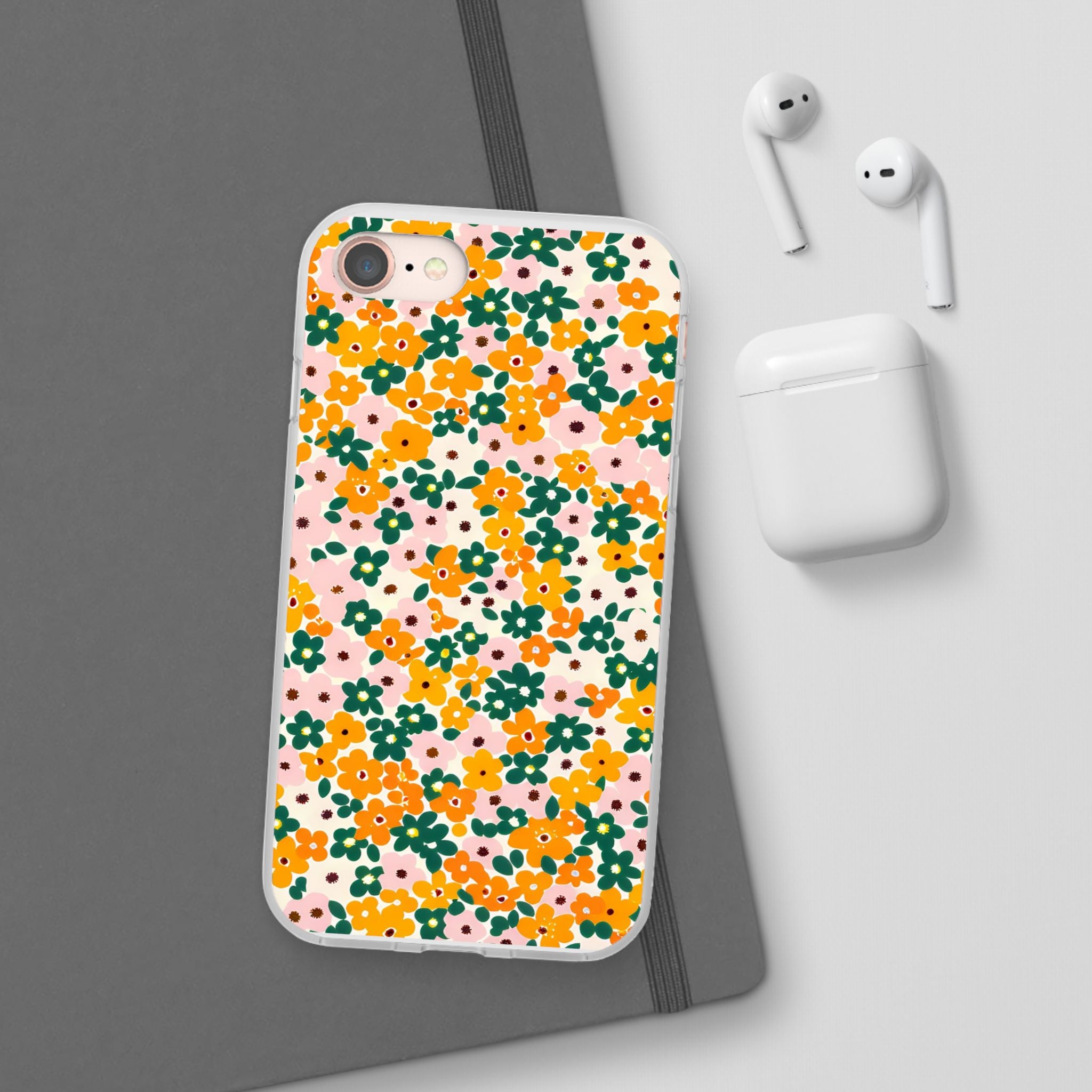 Vibrant Floral Flexi Case, Artsulli - Art is Long, Life is Short, Phone Case, , , , , , ,