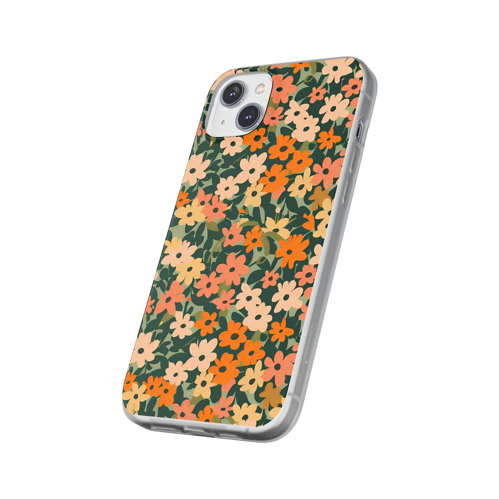 Vibrant Floral Clear Phone Case, Artsulli - Art is Long, Life is Short, Phone Case, , , , , , ,