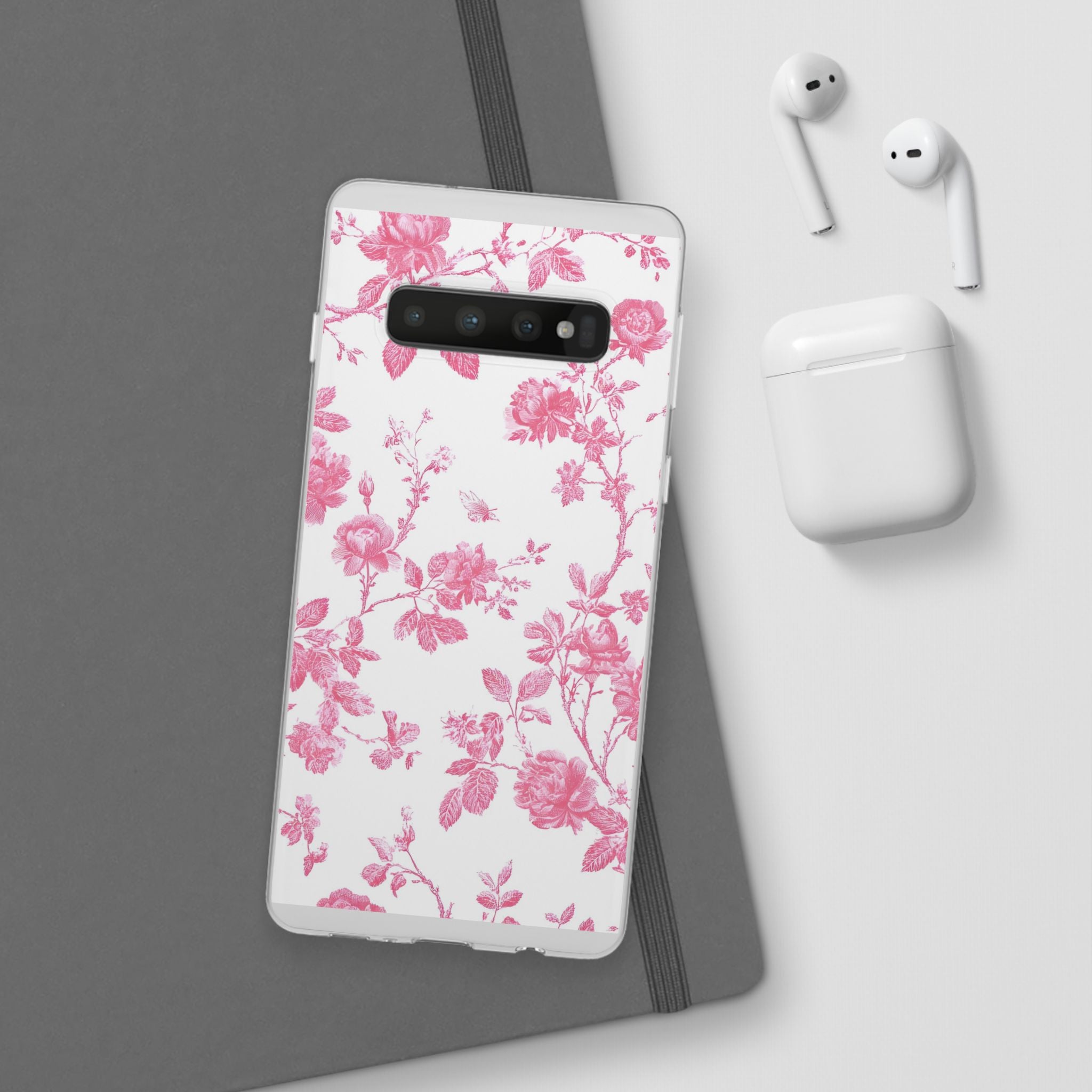 Pink and White Floral iPhone Case