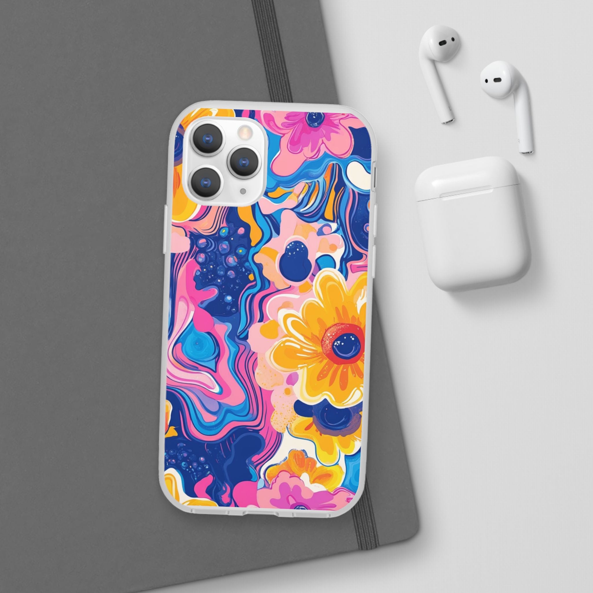 Psychedelic Floral iPhone Case, Artsulli - Art is Long, Life is Short, Phone Case, , , , , , ,