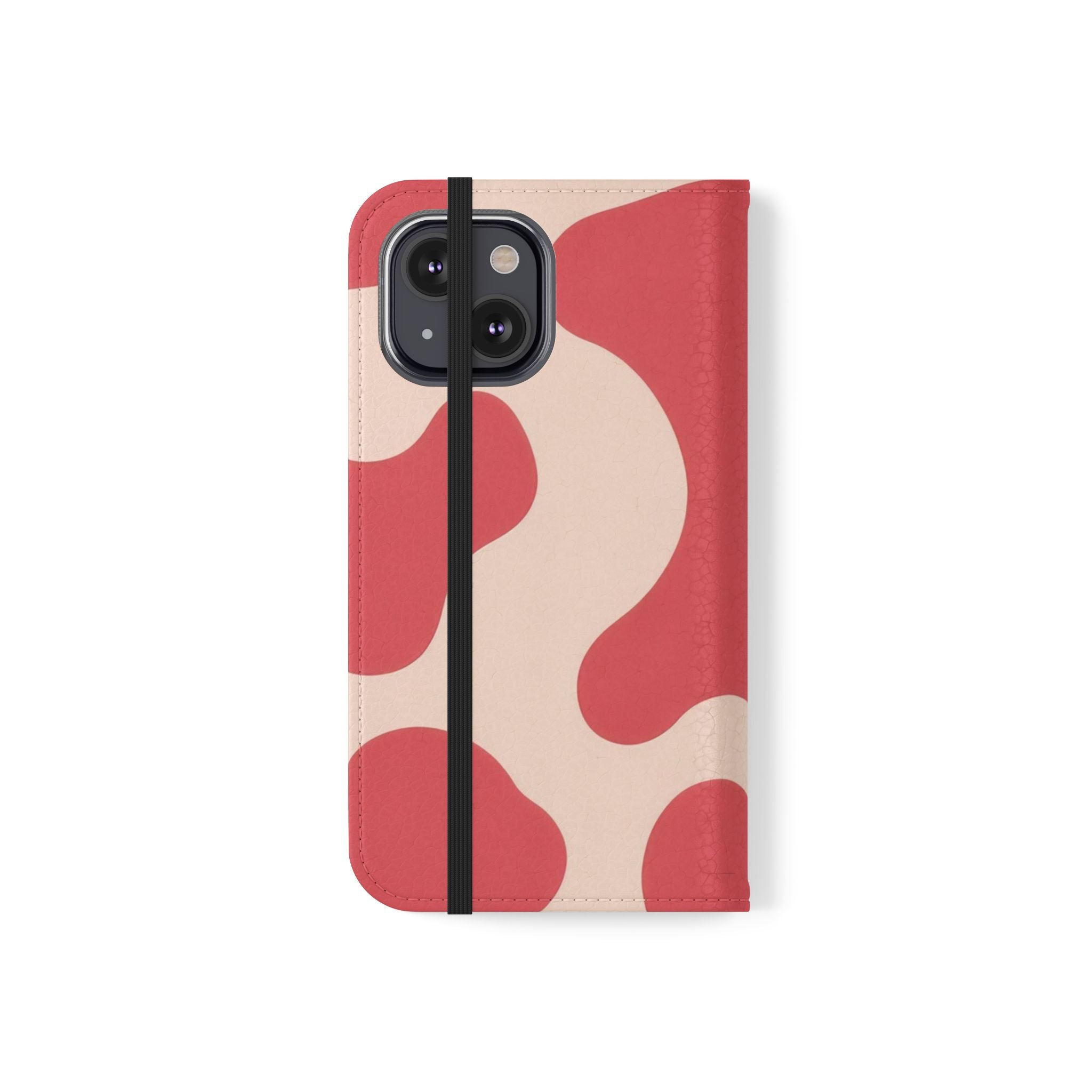 Red Jungle Cow Flip Cases, Artsulli - Art is Long, Life is Short, Phone Case, , , , , , ,