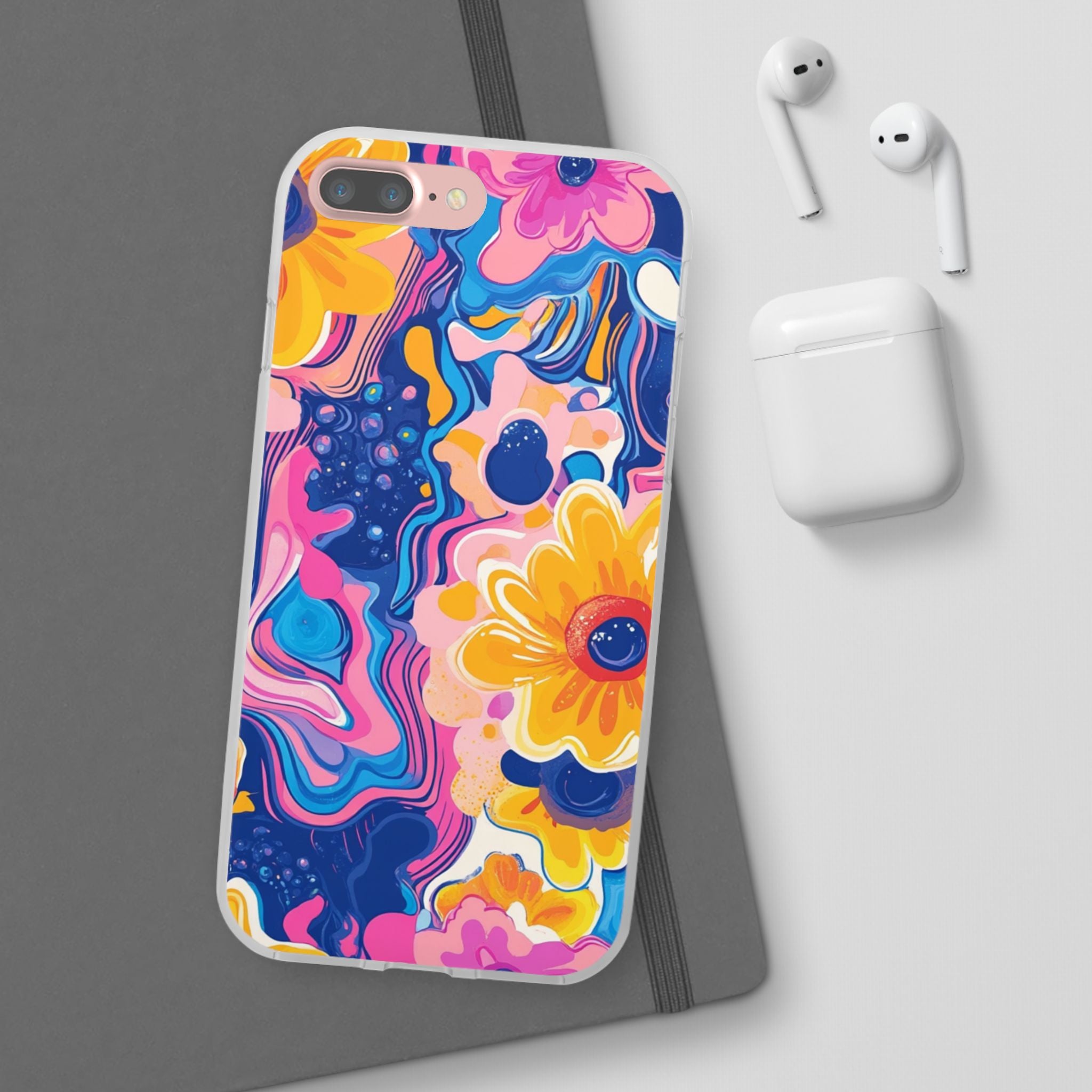 Psychedelic Floral iPhone Case, Artsulli - Art is Long, Life is Short, Phone Case, , , , , , ,